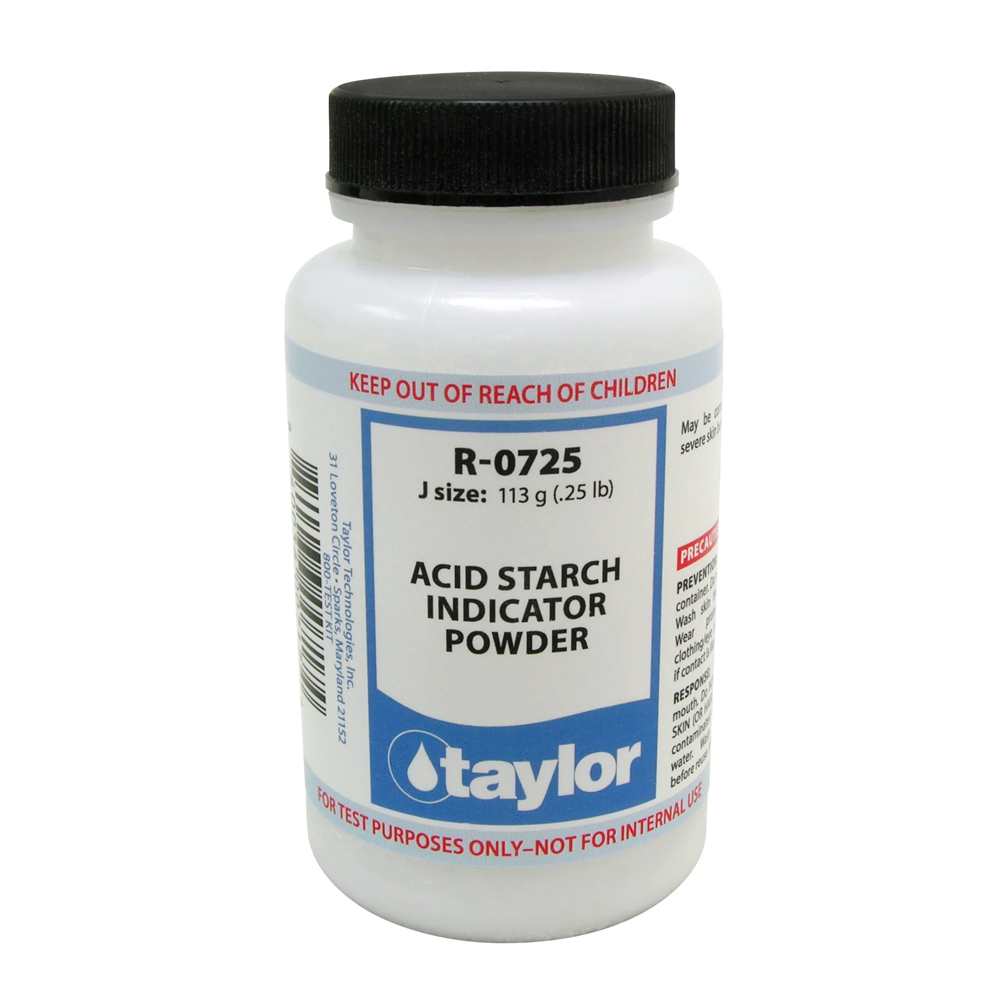 Acid Starch Indicator Powder, .25 lb