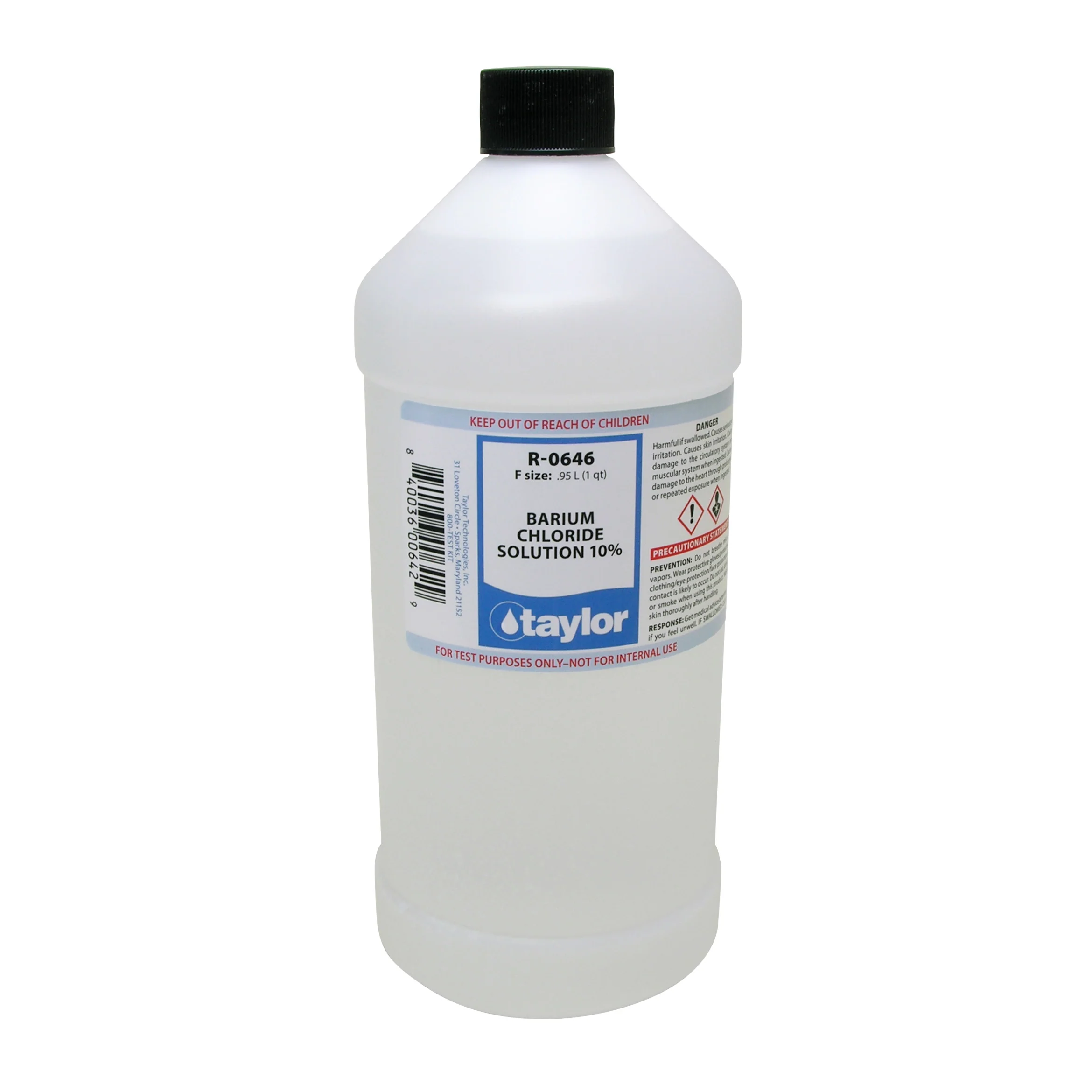 Barium Chloride Solution 10%, 32 oz
