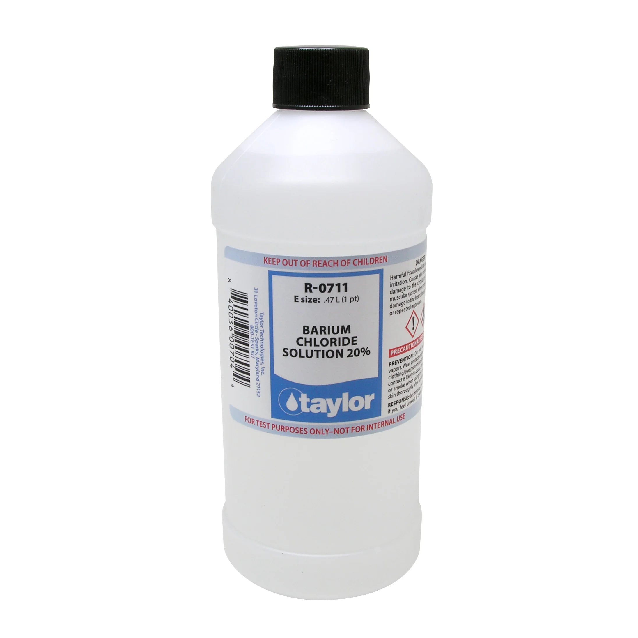 Barium Chloride Solution 20%, 16 oz