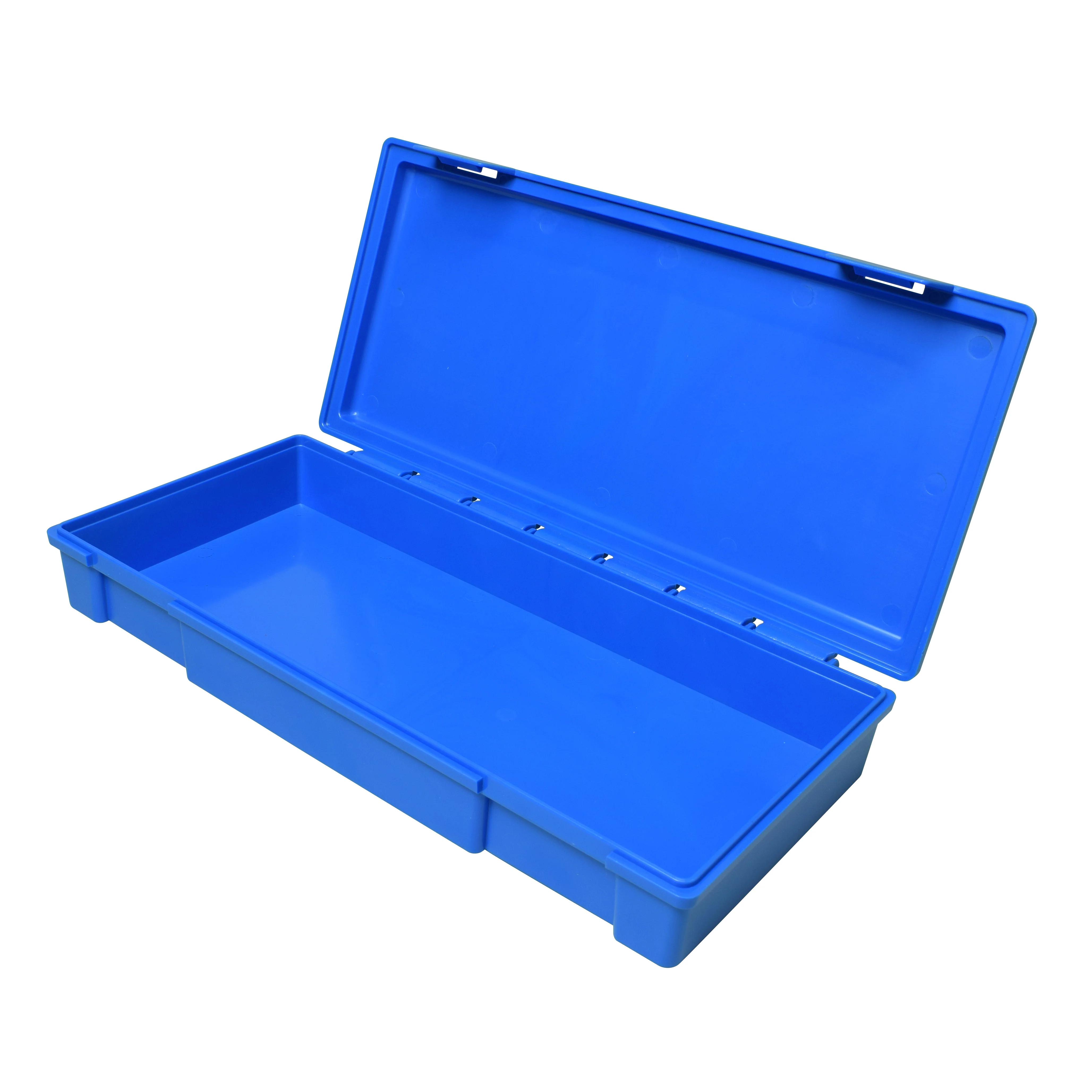 Case, Drop Test, Non-ribbed, fits 22 mL/60 mL bottles, 11.5" w x 5.125" d x 2" h, plastic, blue