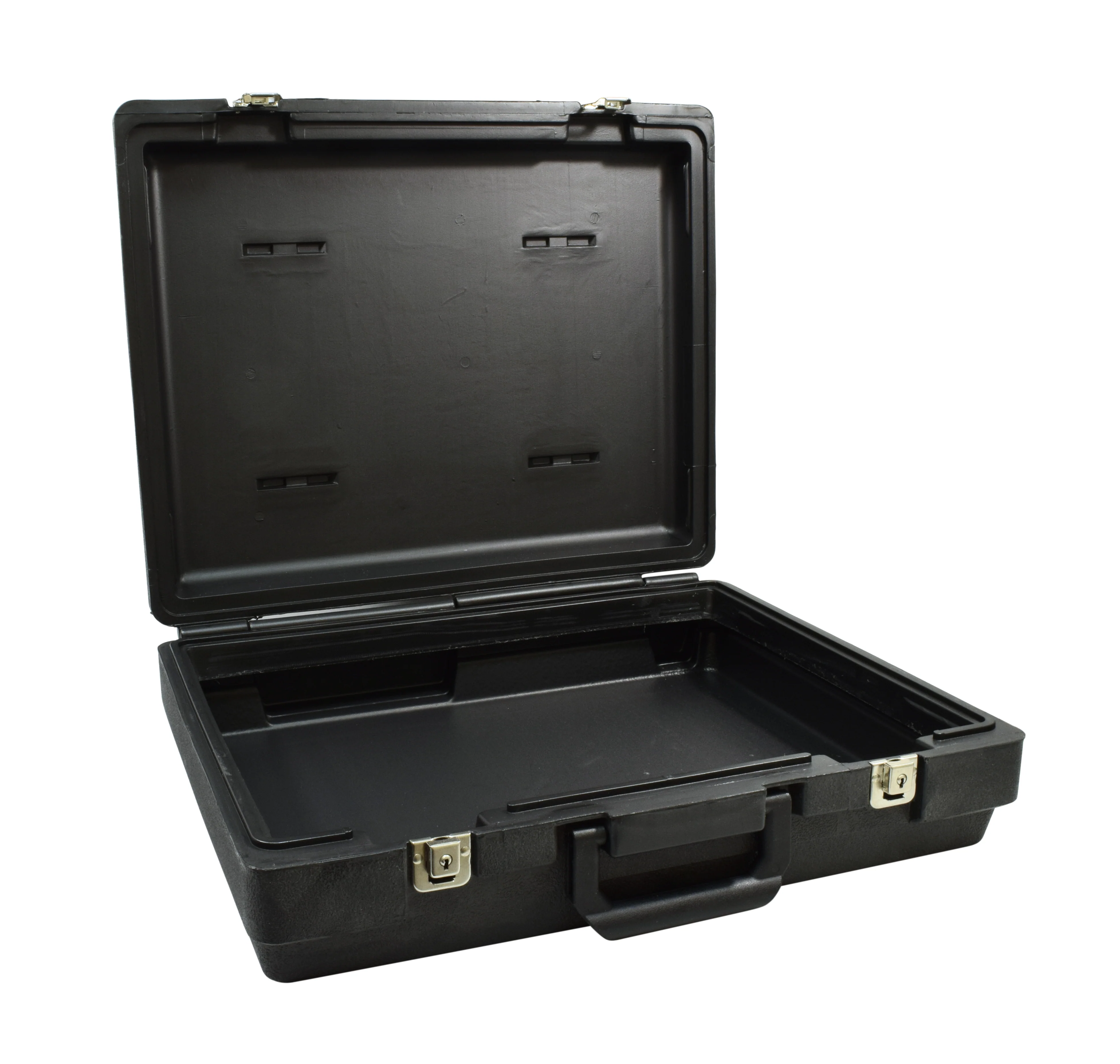 Case, Professional w/ compartments, fits 60 mL bottles, 18.5" w x 15.5" d x 5.5" h, black, metal latches