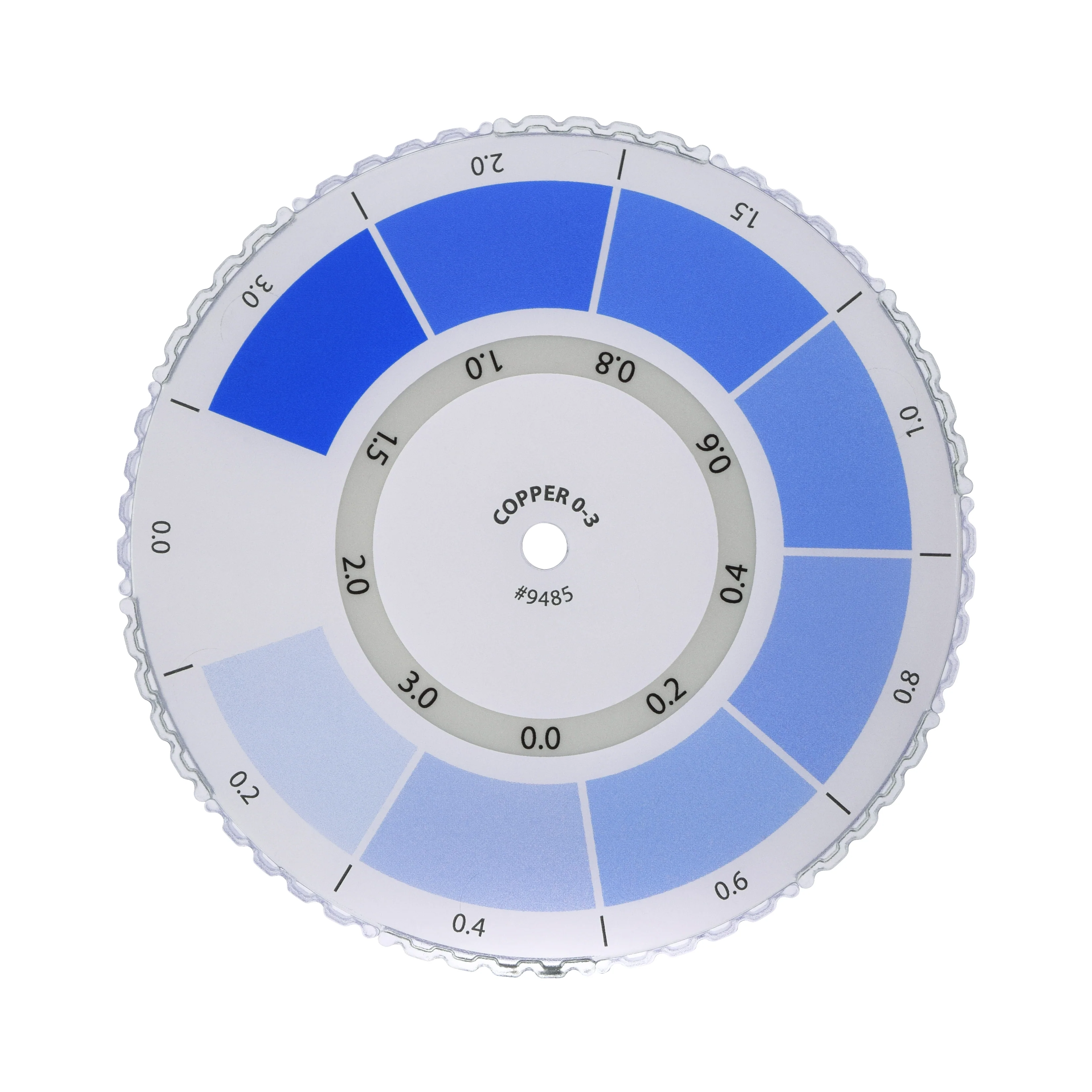 Color Wheel for Copper 0-3 ppm