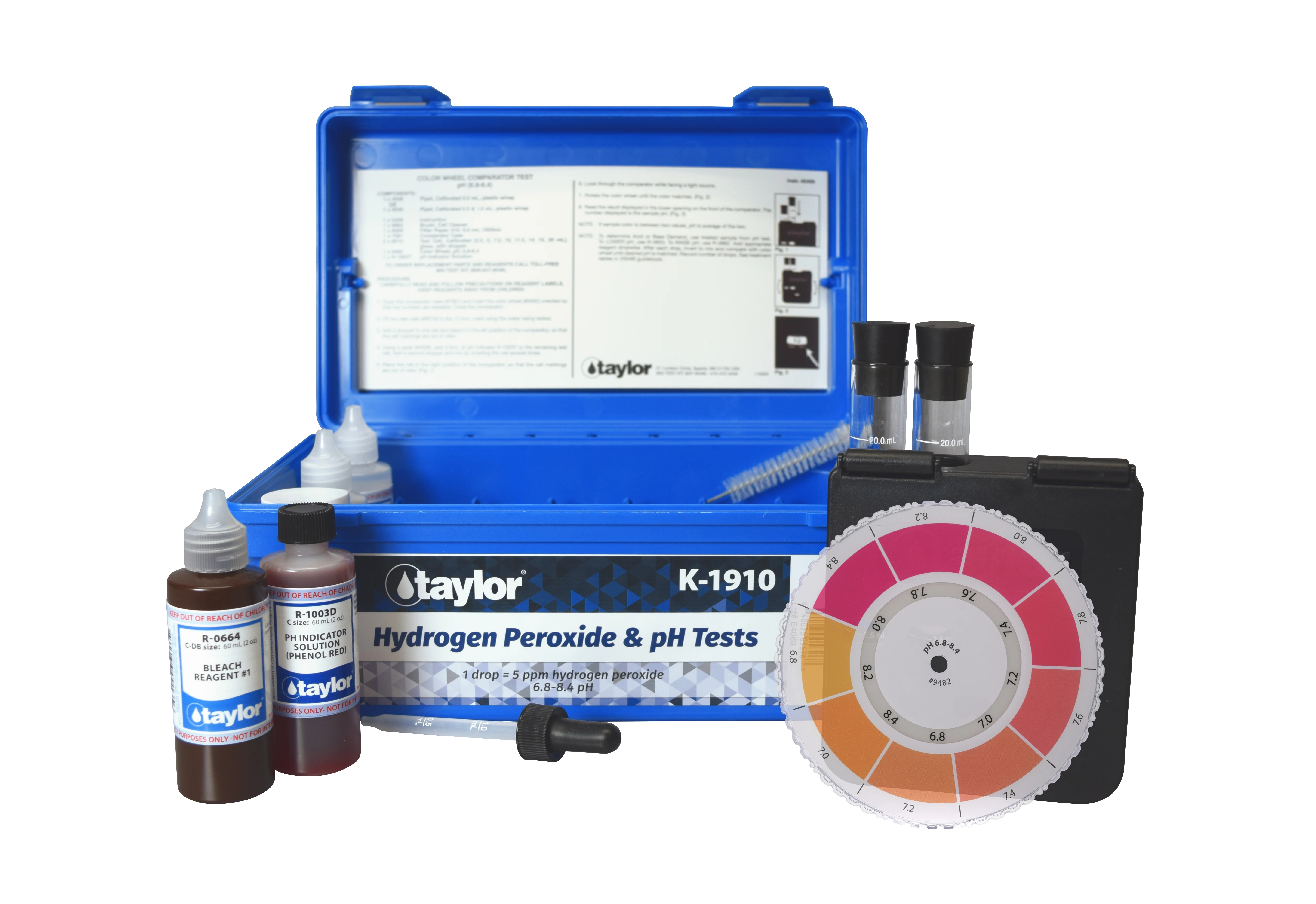 Color Wheel Kit for Hydrogen Peroxide and pH