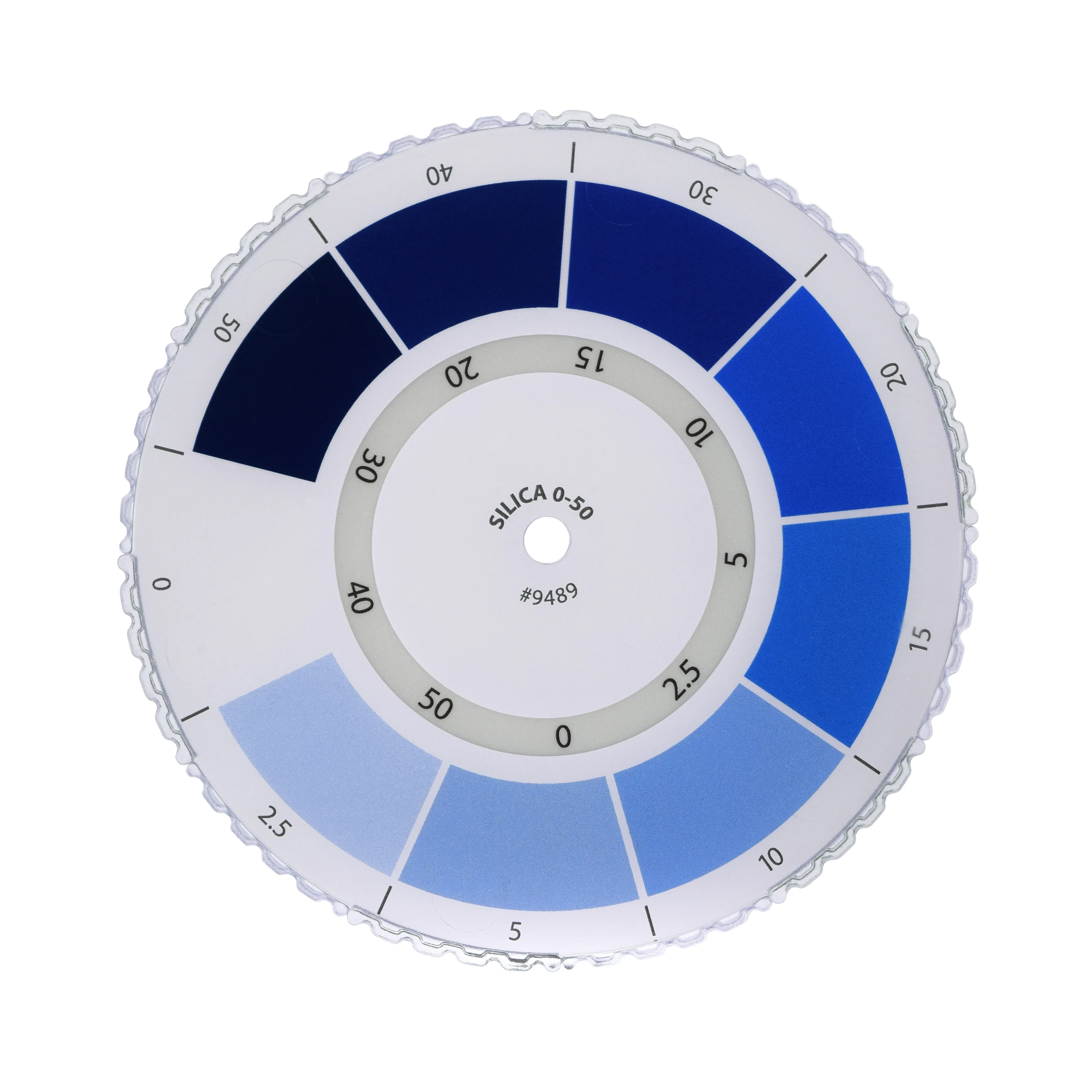Color Wheel for Silica 0-50 ppm