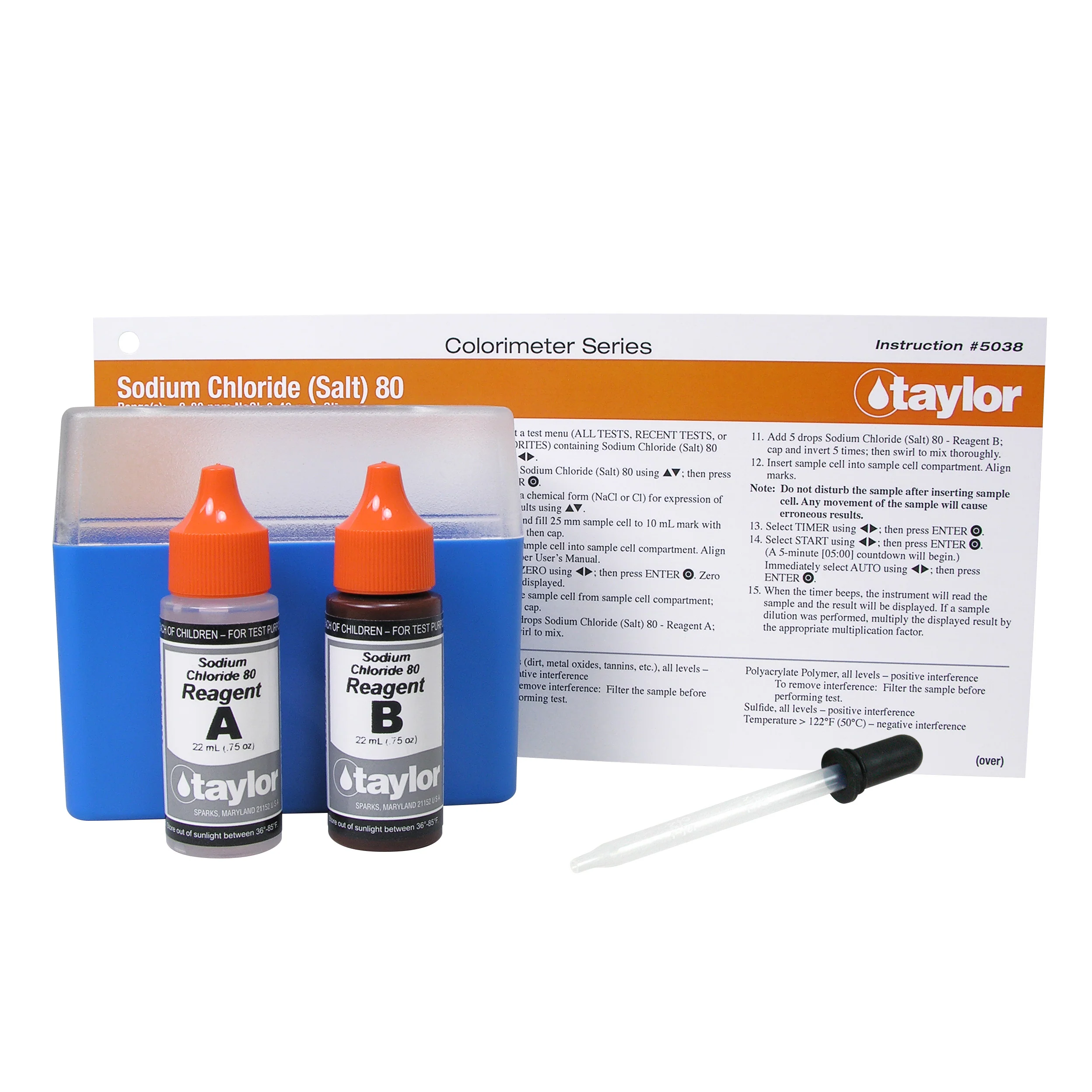 K-8023 Colorimeter Reagent Pack, Sodium Chloride