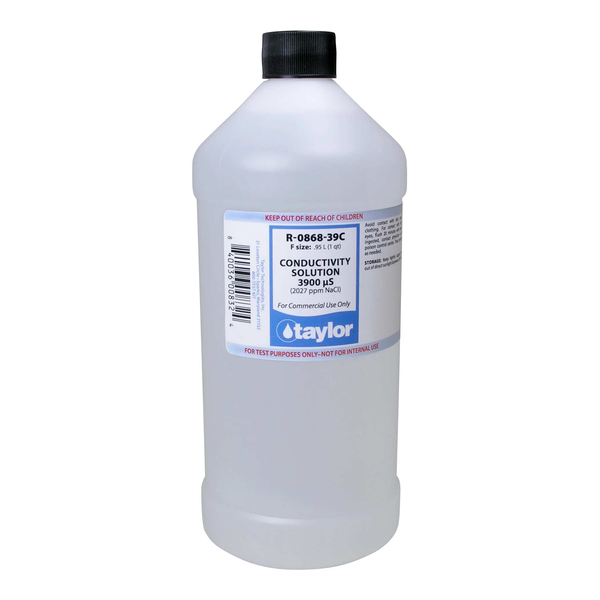 Conductivity Solution 3900 μS (2027 ppm NaCl), 32 oz