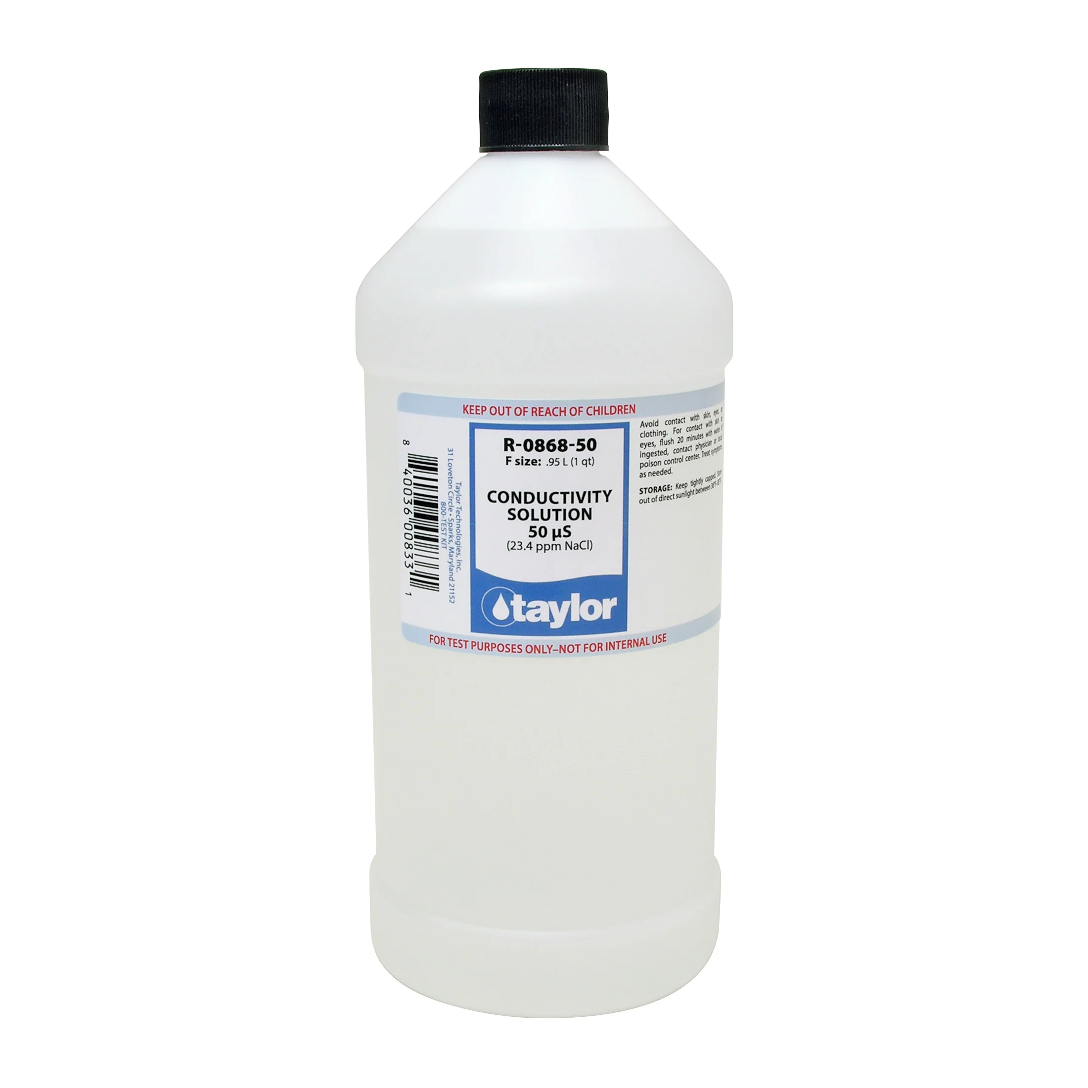 Conductivity Solution 50 μS (23.4 ppm NaCl), 32 oz