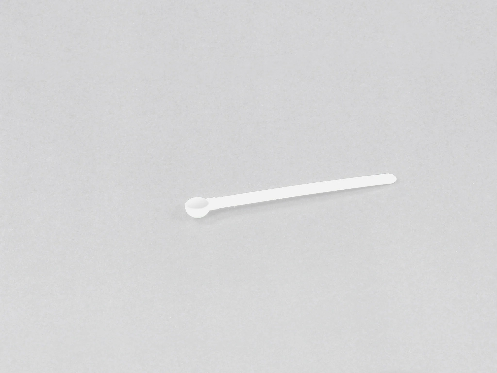 Dipper Spoon, 0.15 g, plastic, white