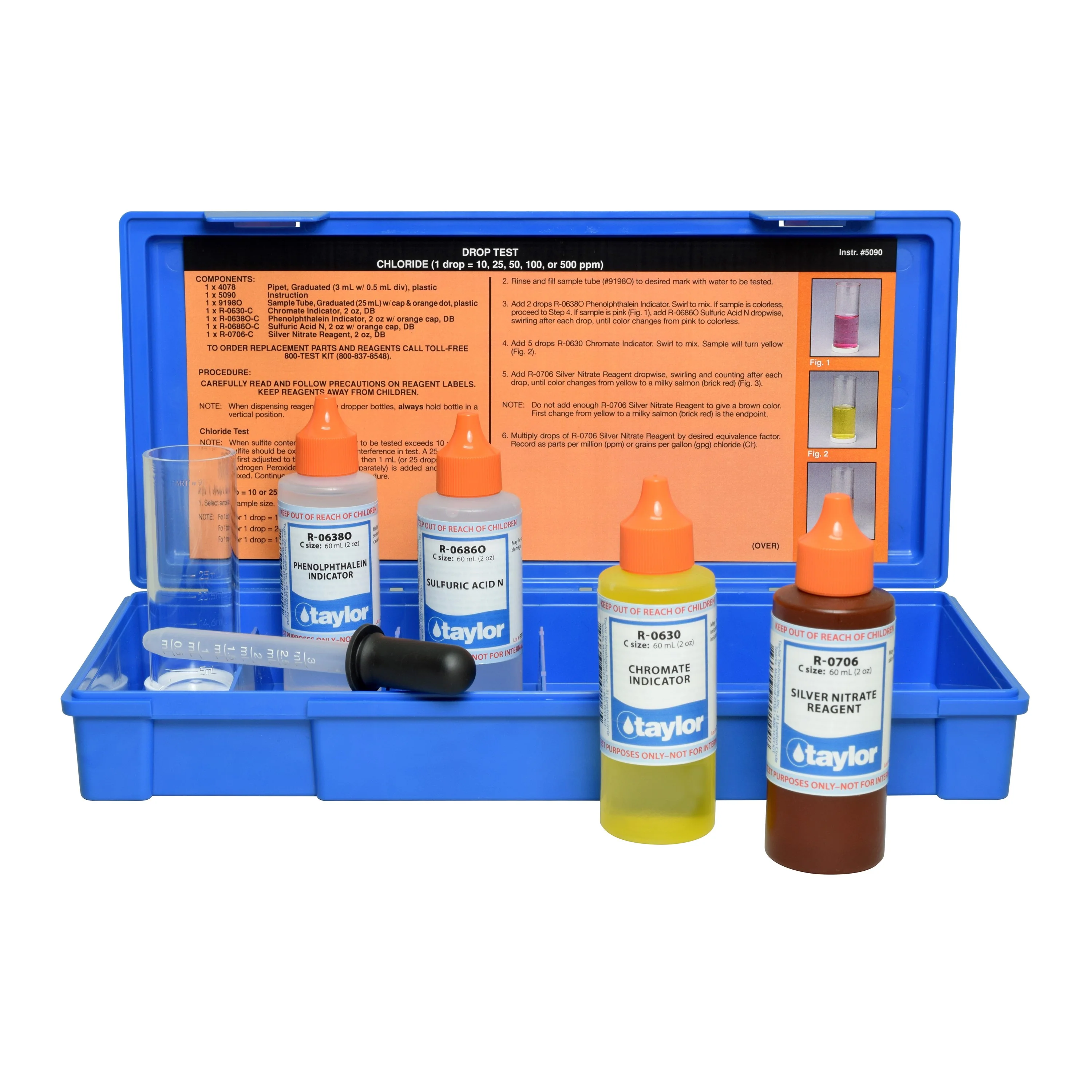 Drop Test kit for Chloride 2oz (hi pH)