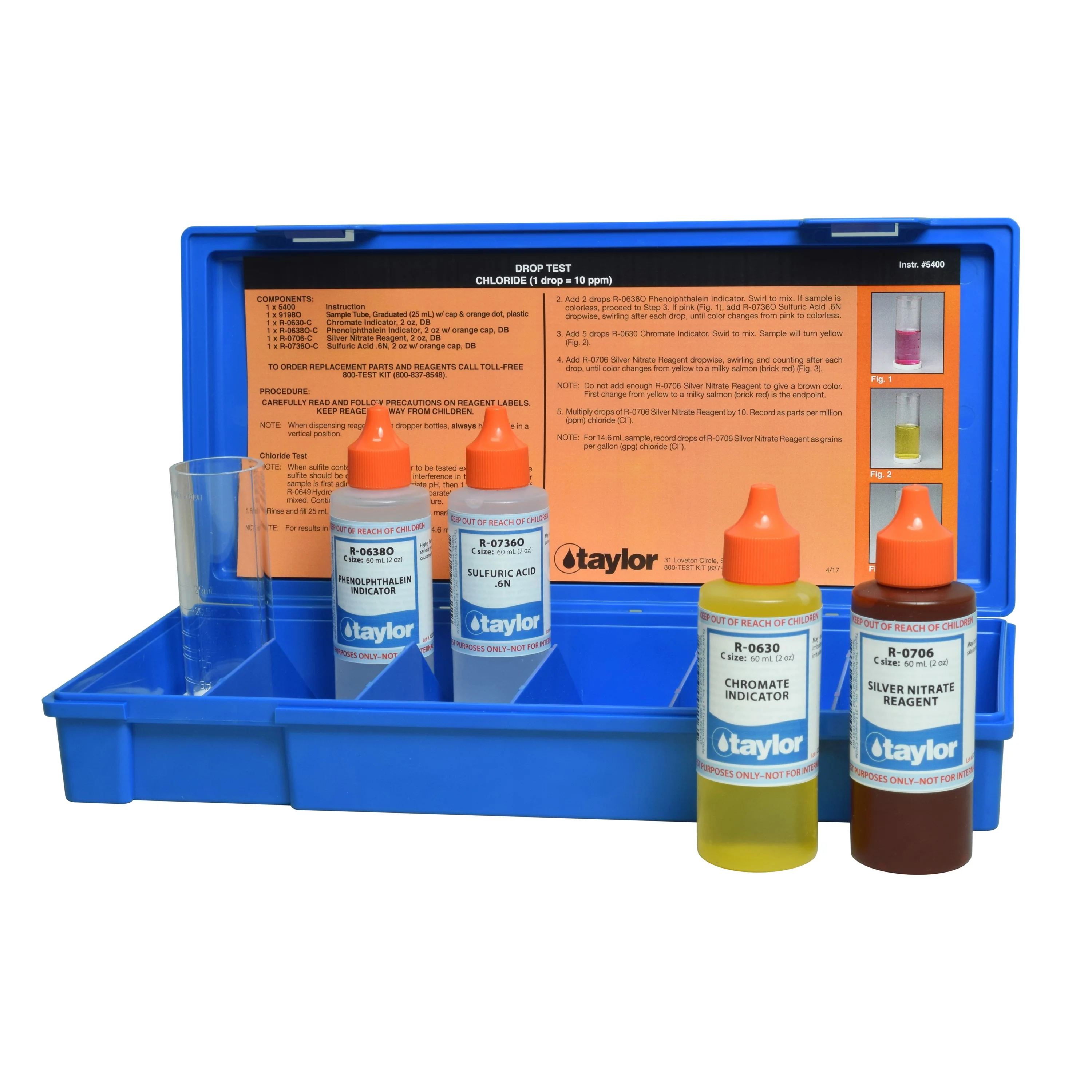 Drop Test kit for Chloride 2oz (hi pH)