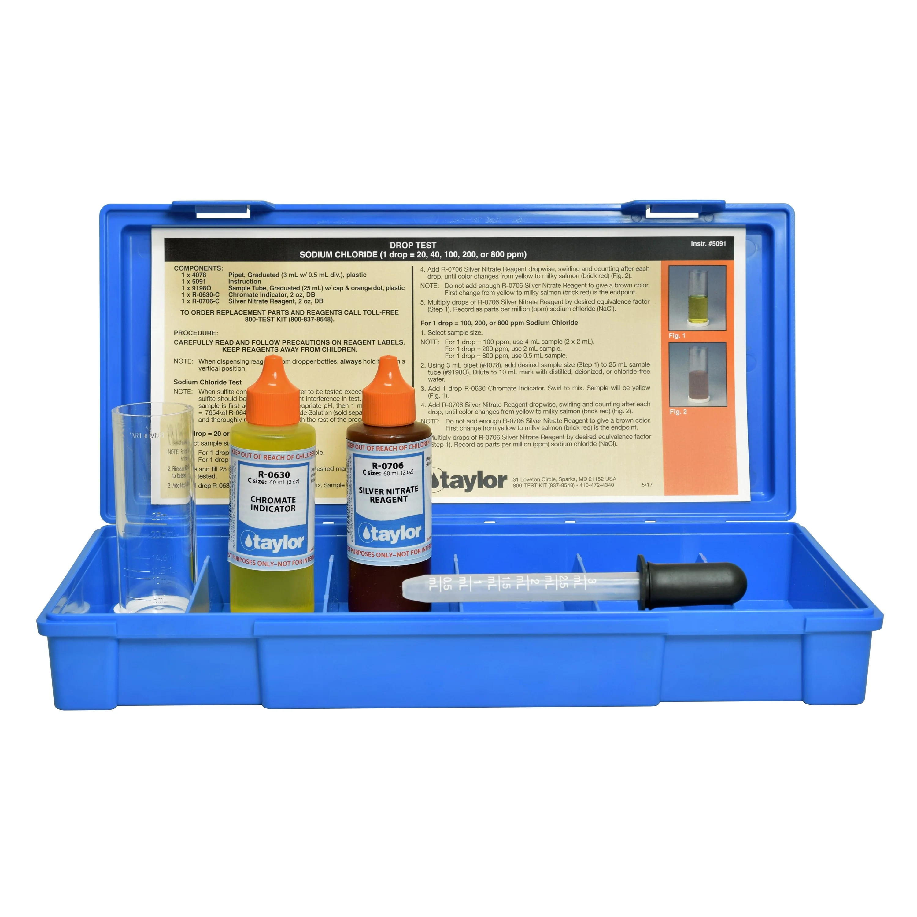 Sodium Chloride Test Kit 2oz