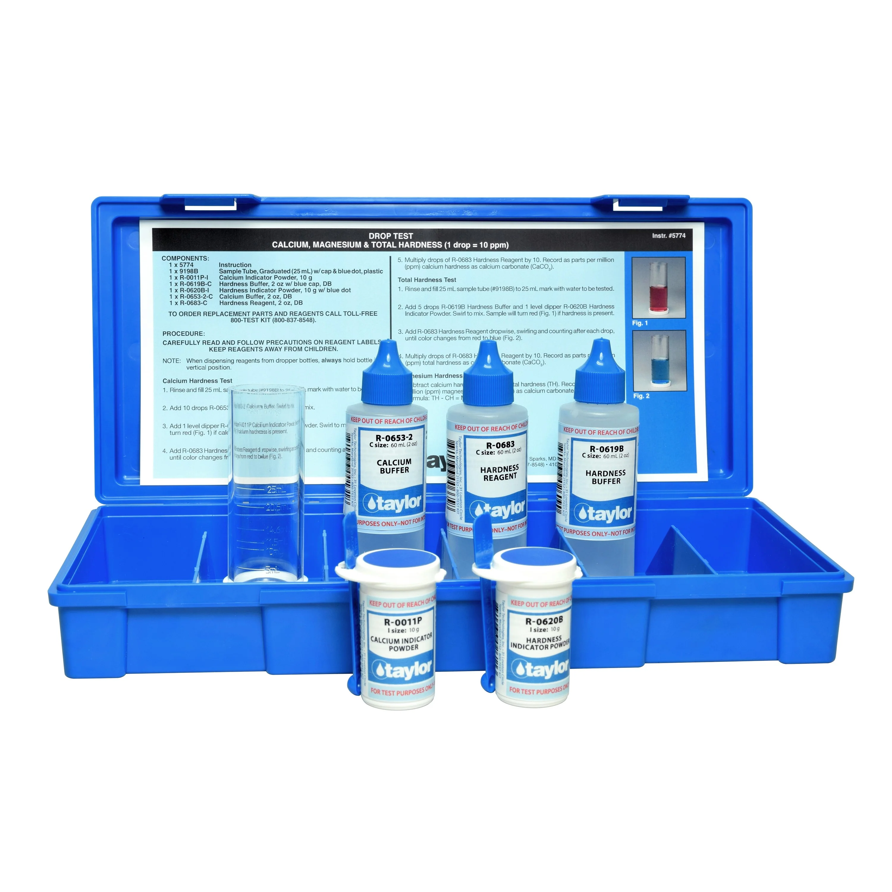Drop Test, Hardness (calcium/total), EDTA, 1 drop = 10 ppm