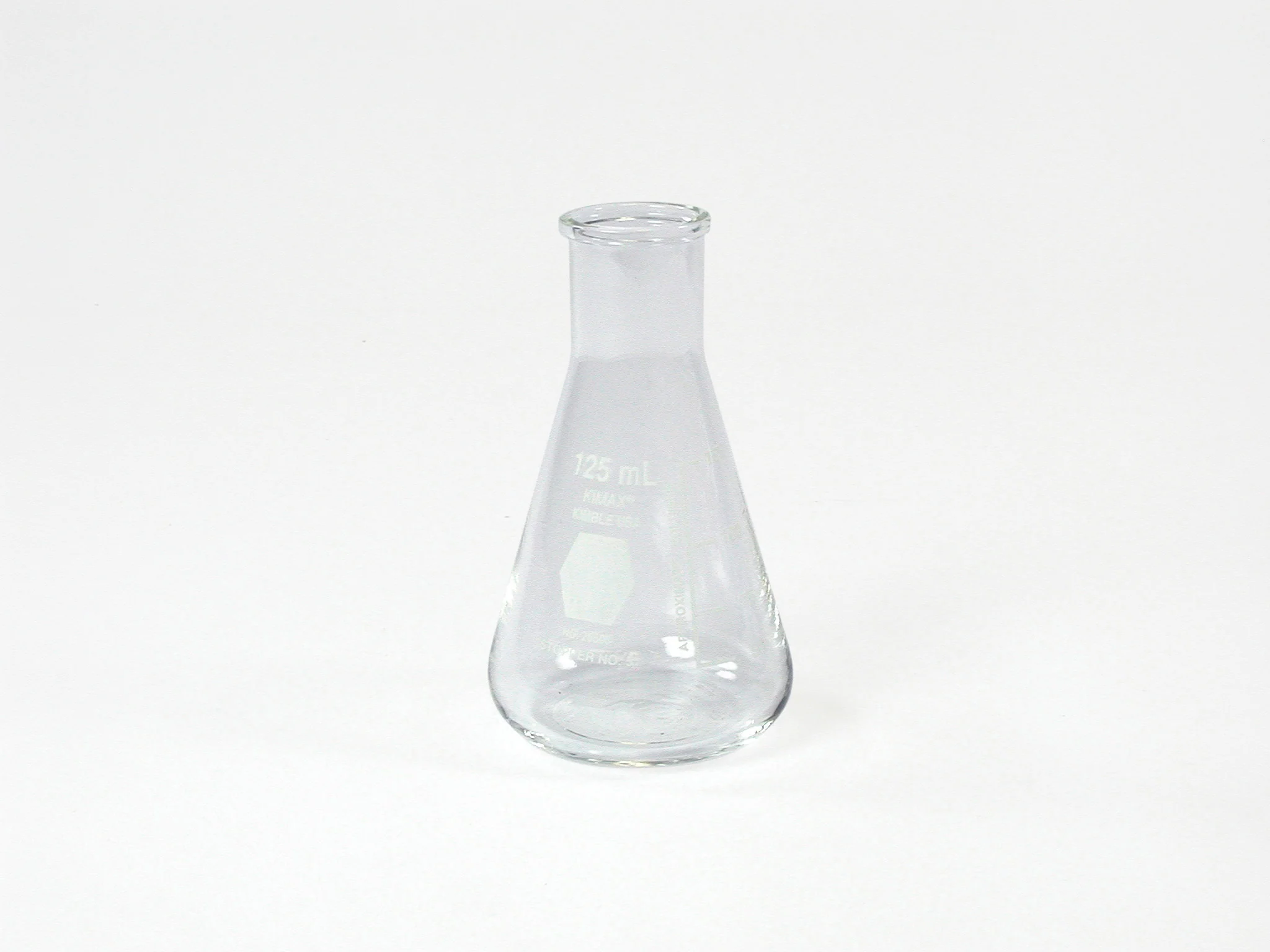 Flask, Erlenmeyer, 125 mL, glass