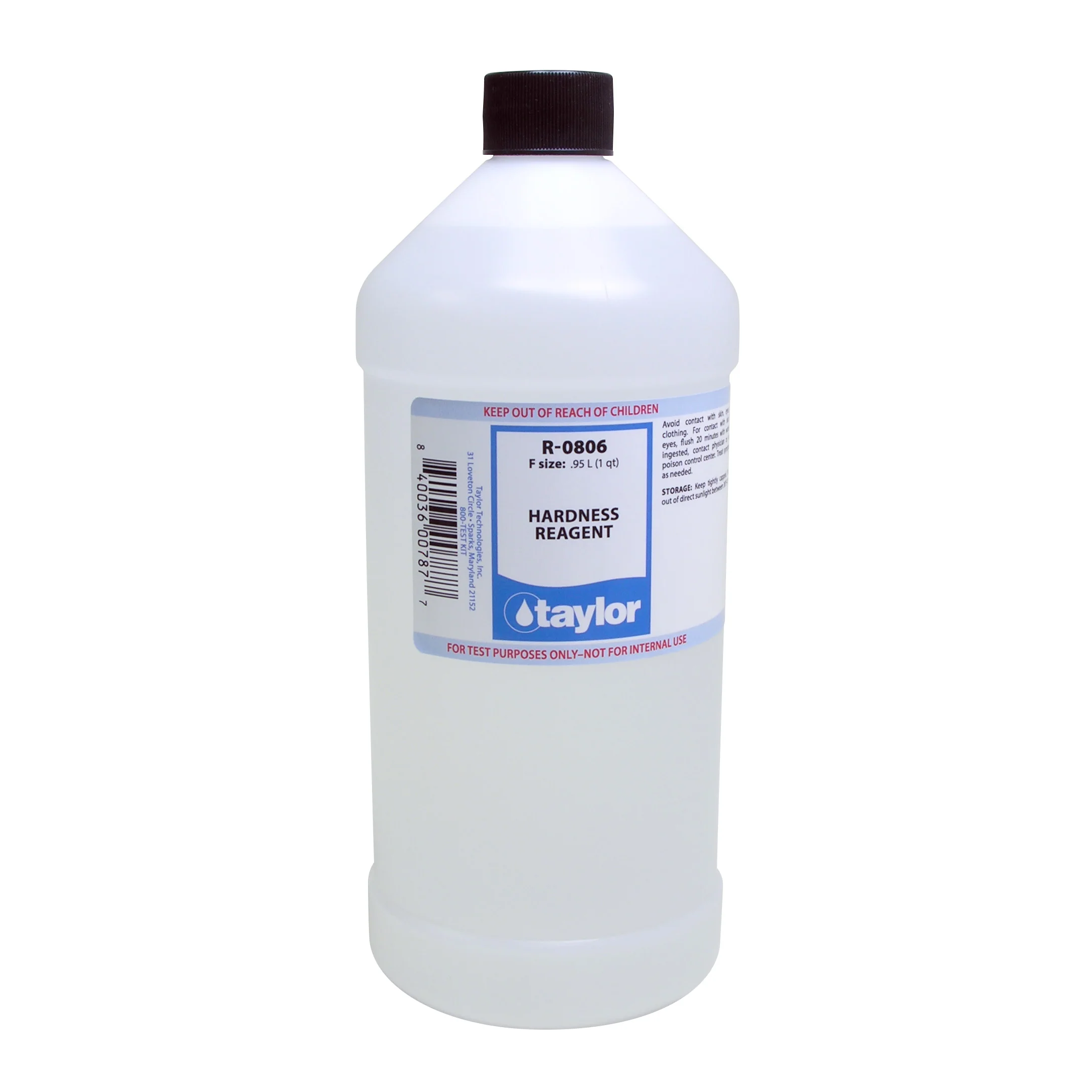 Hardness Reagent (25 mL sample, 1 drop = 2 ppm hardness as CaCO₃), 32 oz