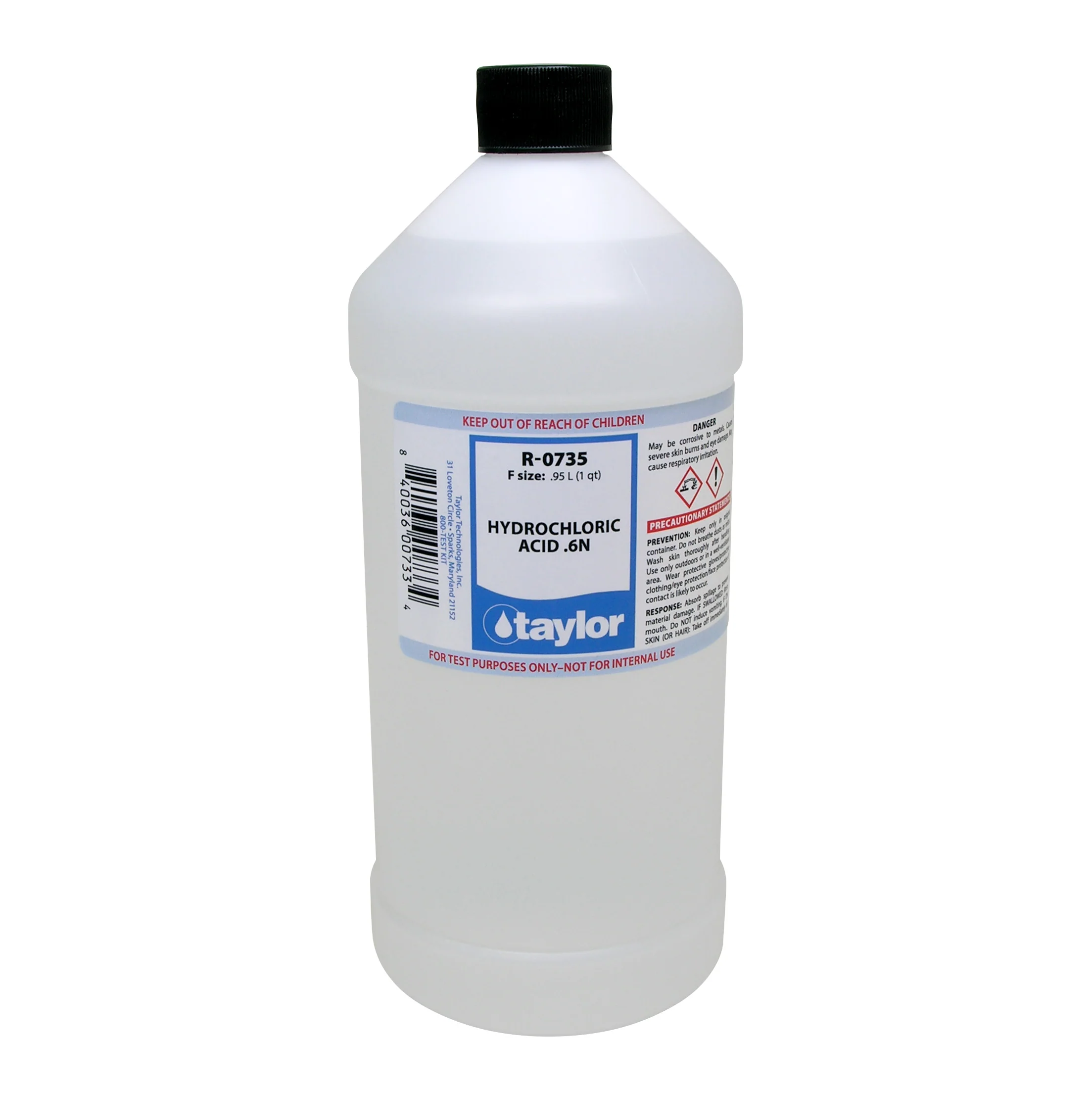 Hydrochloric Acid .6N, 32 oz