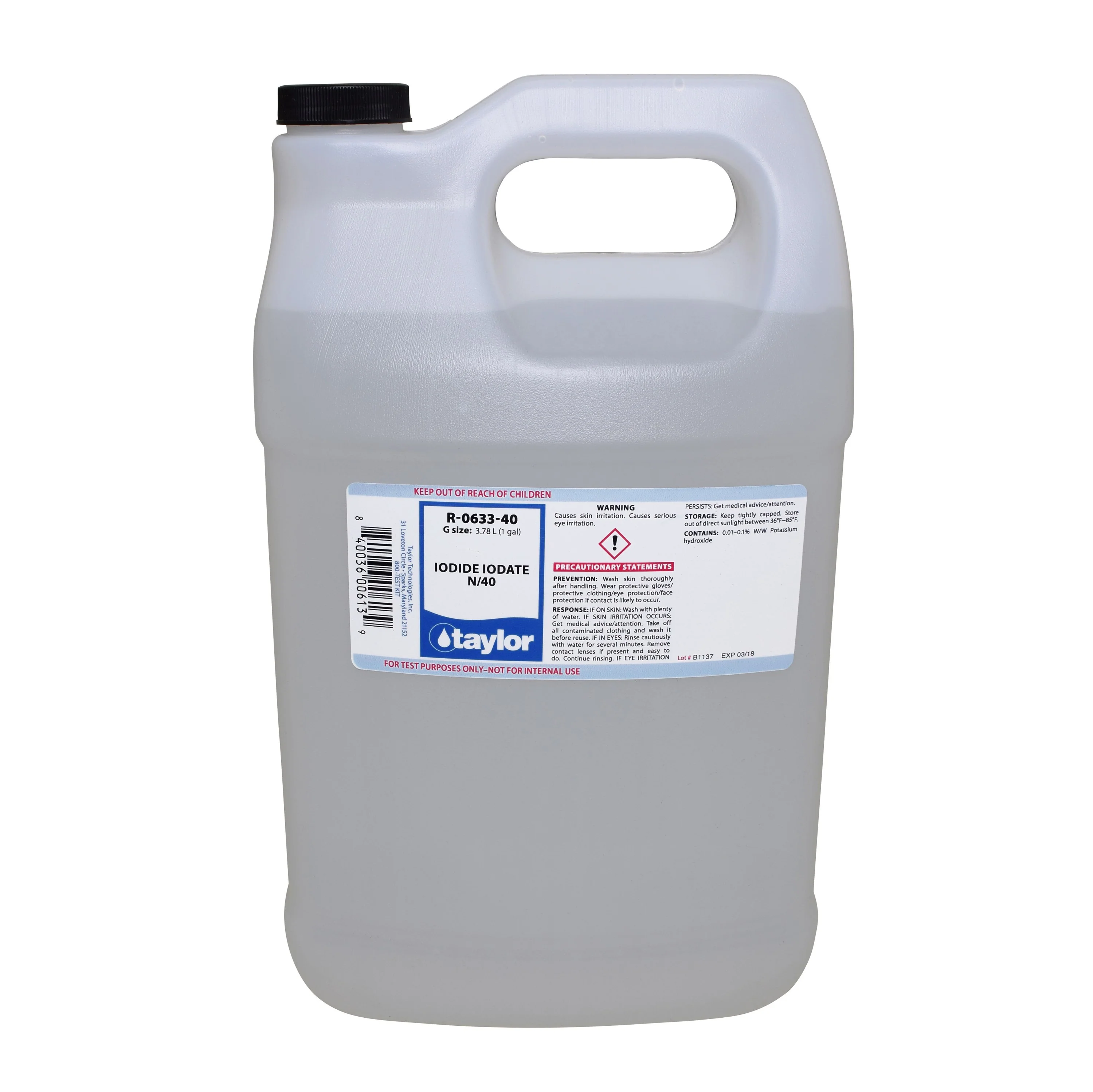 Iodide Iodate N/40, gal