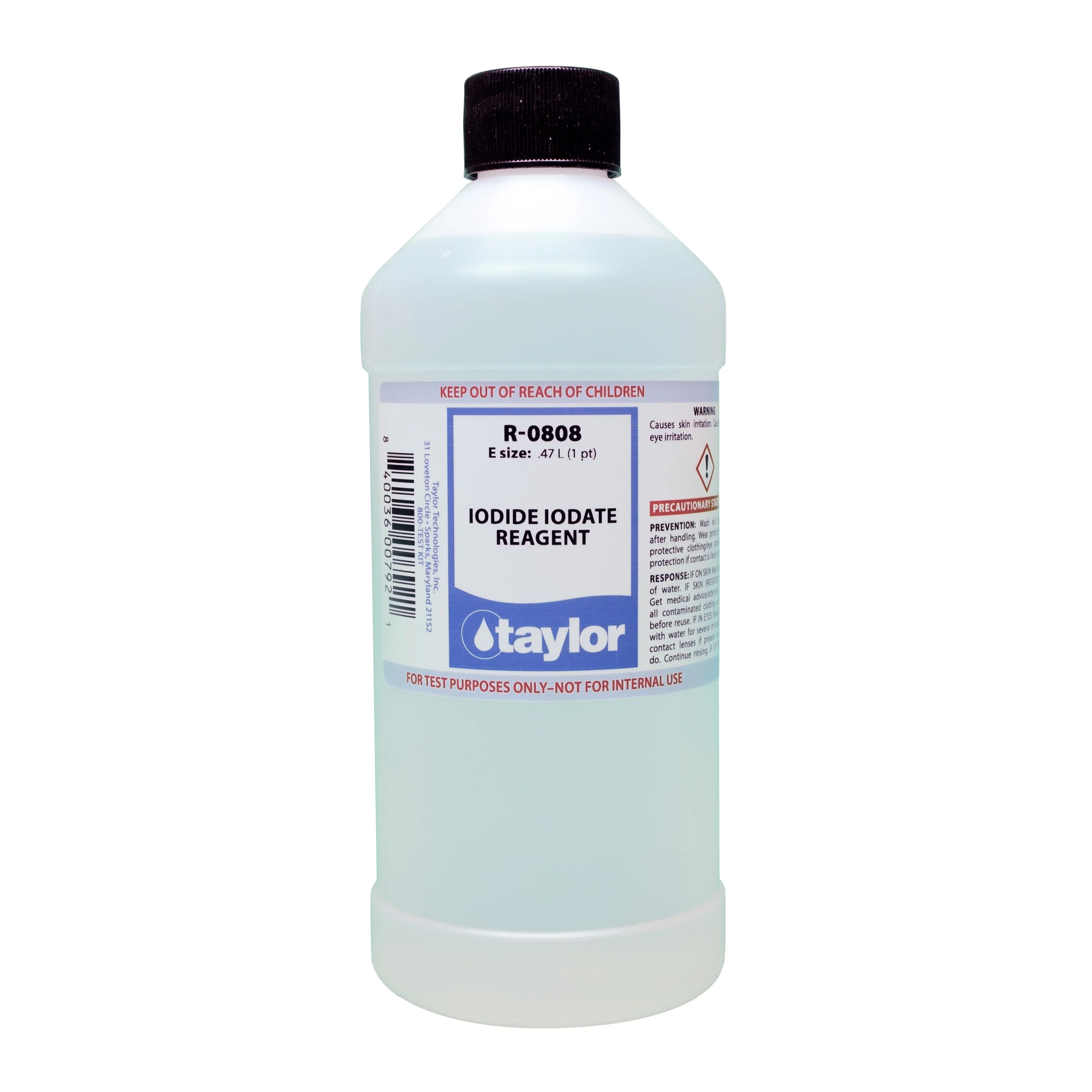 Iodide Iodate Reagent (25 mL sample, 1 drop = 2 ppm Na₂SO₃), 16 oz