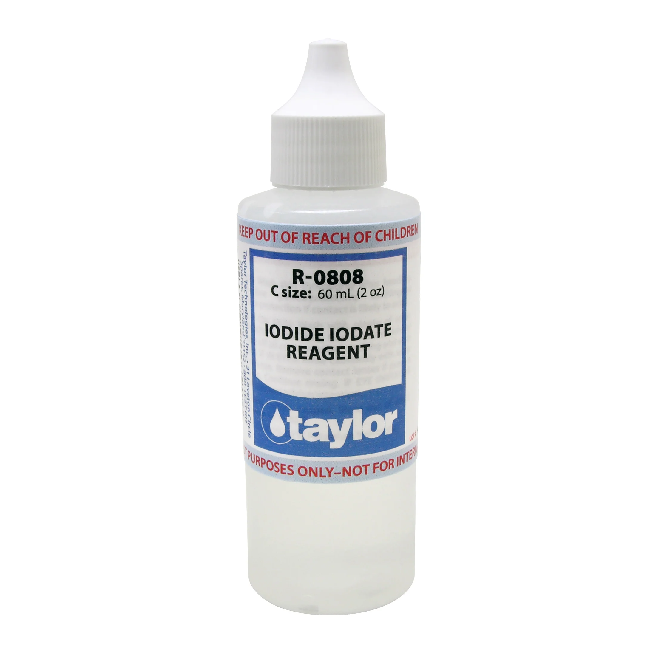 Iodide Iodate Reagent (25 mL sample, 1 drop = 2 ppm Na₂SO₃), 2 oz, Dropper Bottle