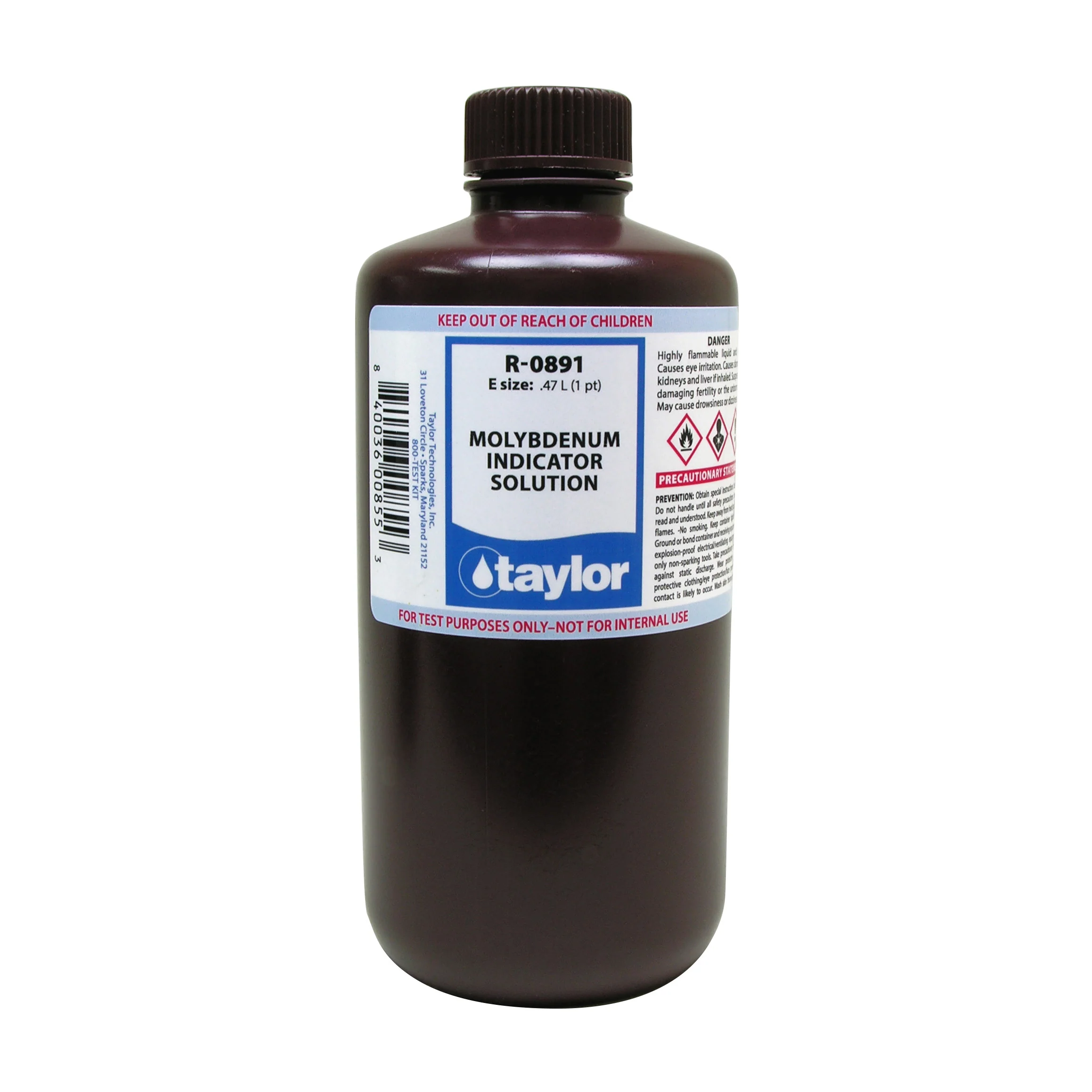Molybdenum Indicator Solution, 16 oz <6 month shelf life
