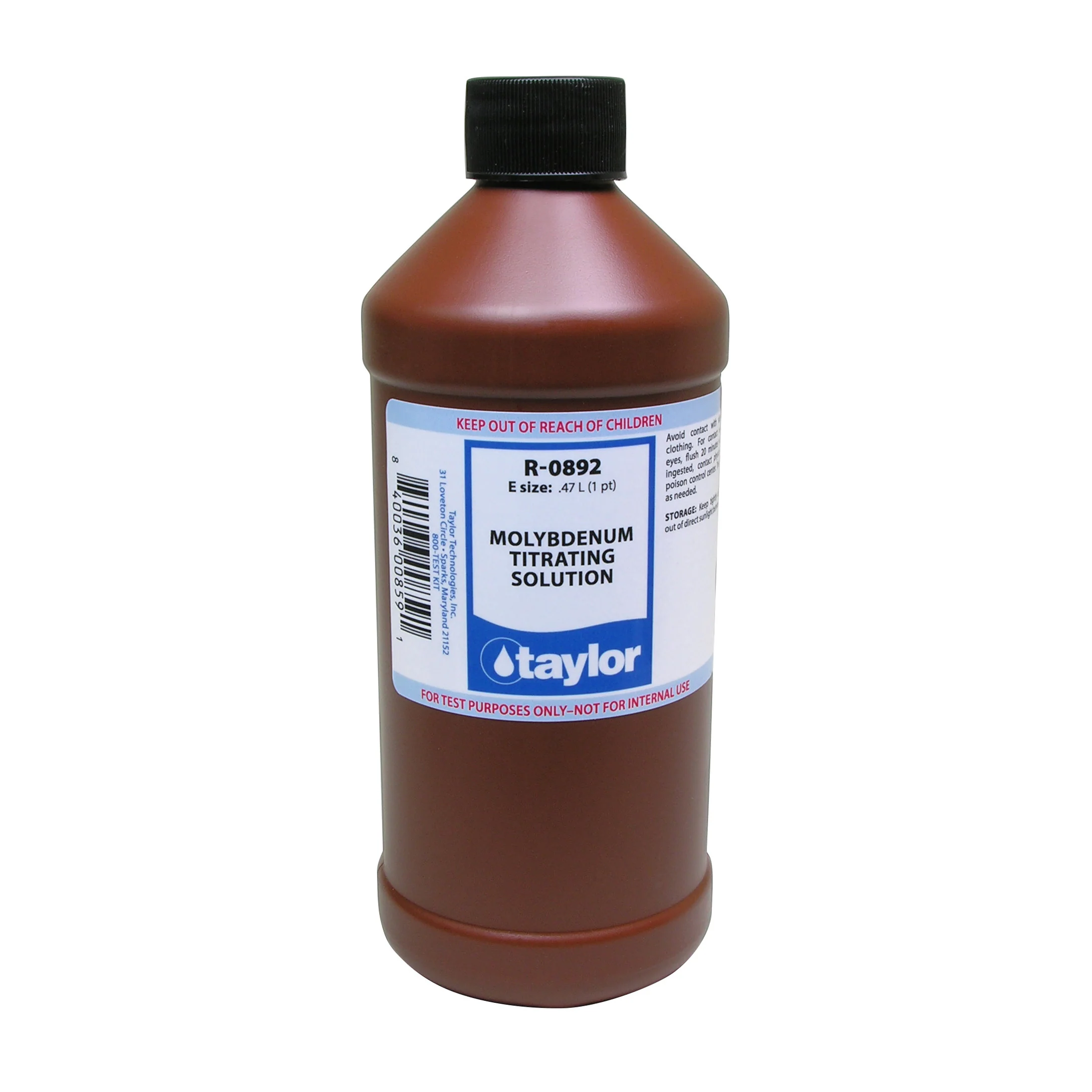 Molybdenum Titrating Solution, 16 oz