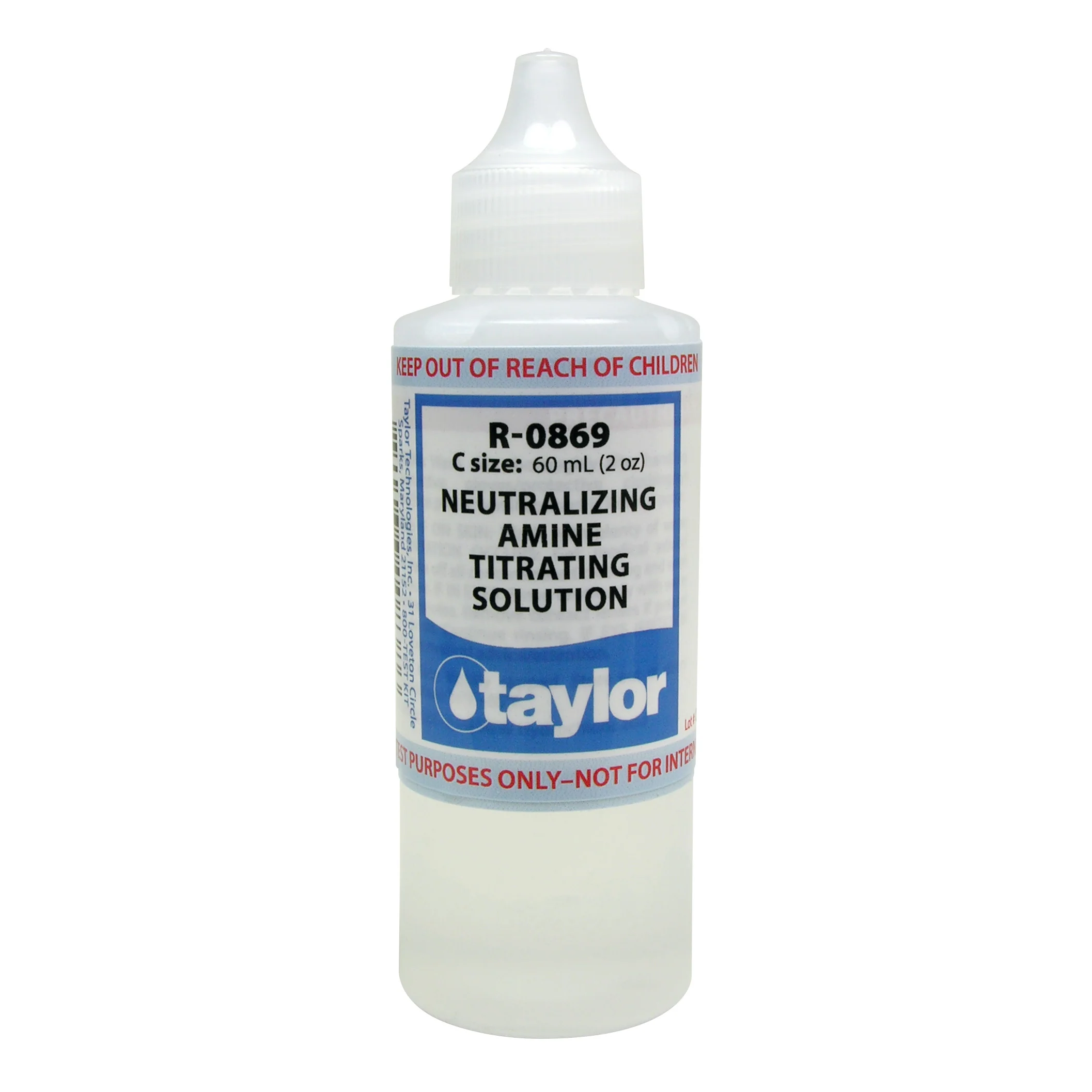 Neutralizing Amine Titrating Solution, 2 oz, Dropper Bottle