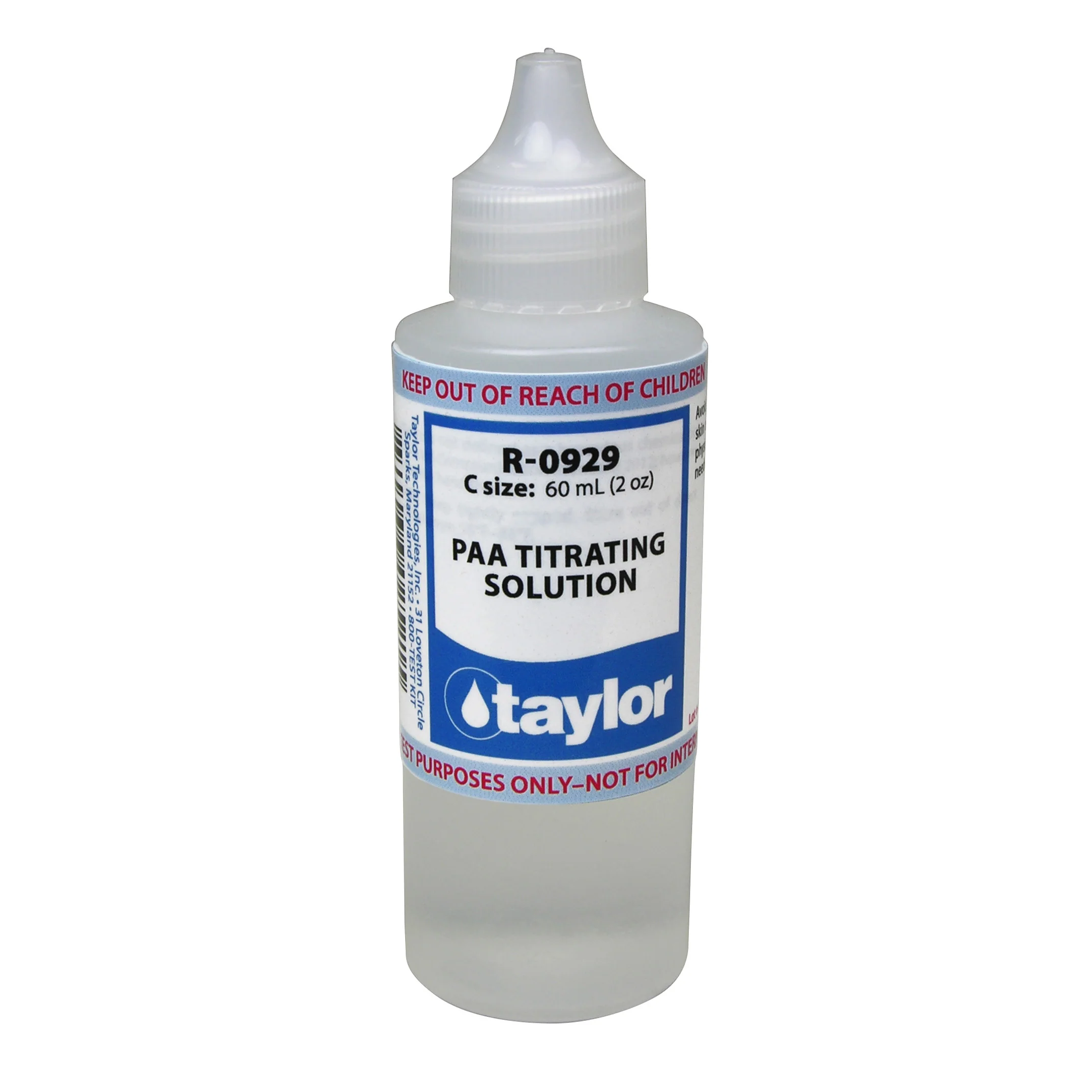PAA Titrating Solution, 2 oz, Dropper Bottle