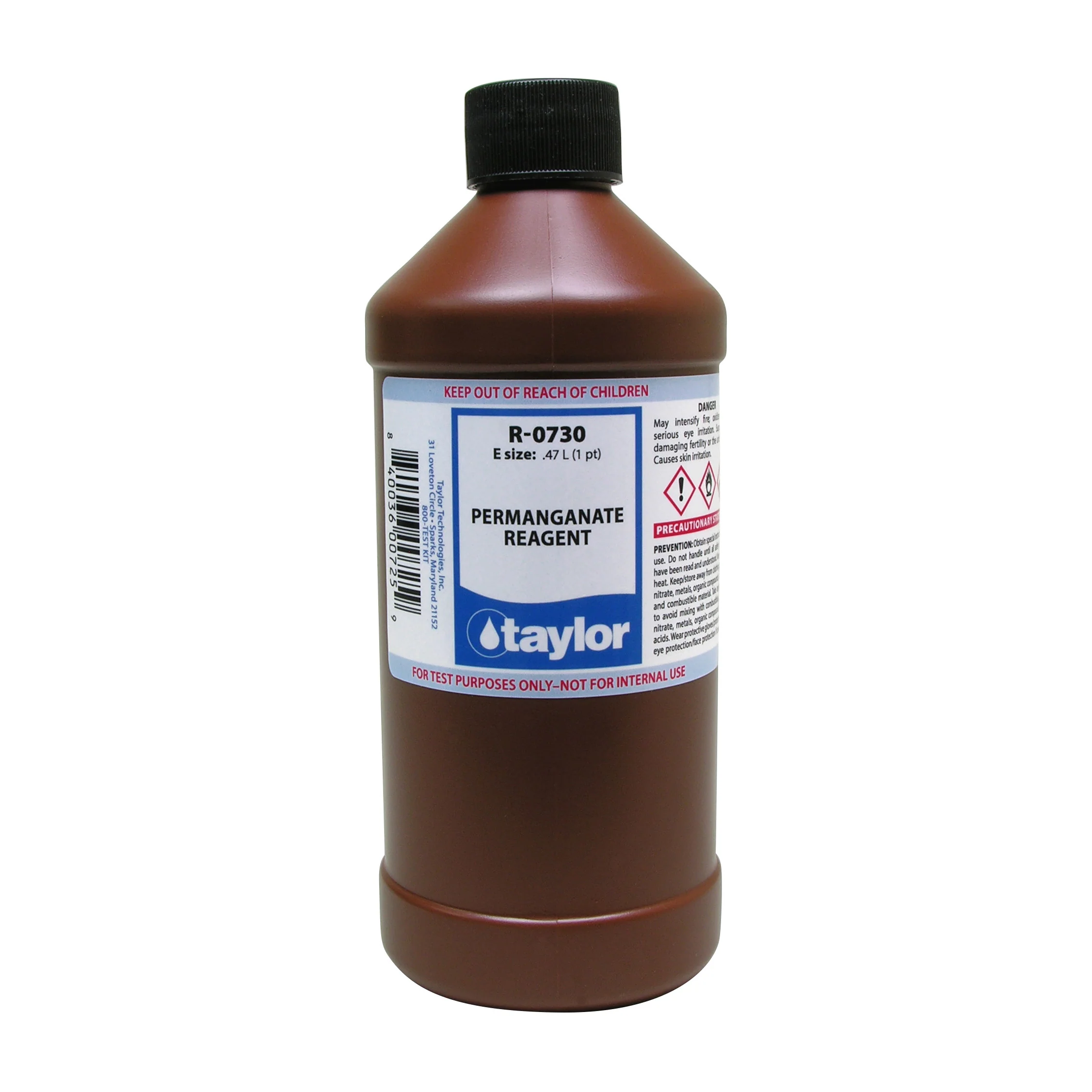 Permanganate Reagent (25 mL sample, 1 drop = 100 ppm NaNO₂), 16 oz