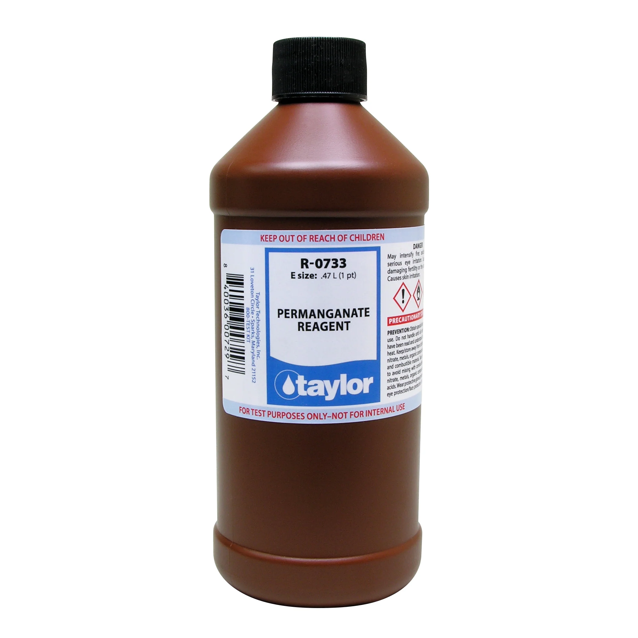Permanganate Reagent (25 mL sample, 1 drop = 50 ppm NaNO₂), 16 oz