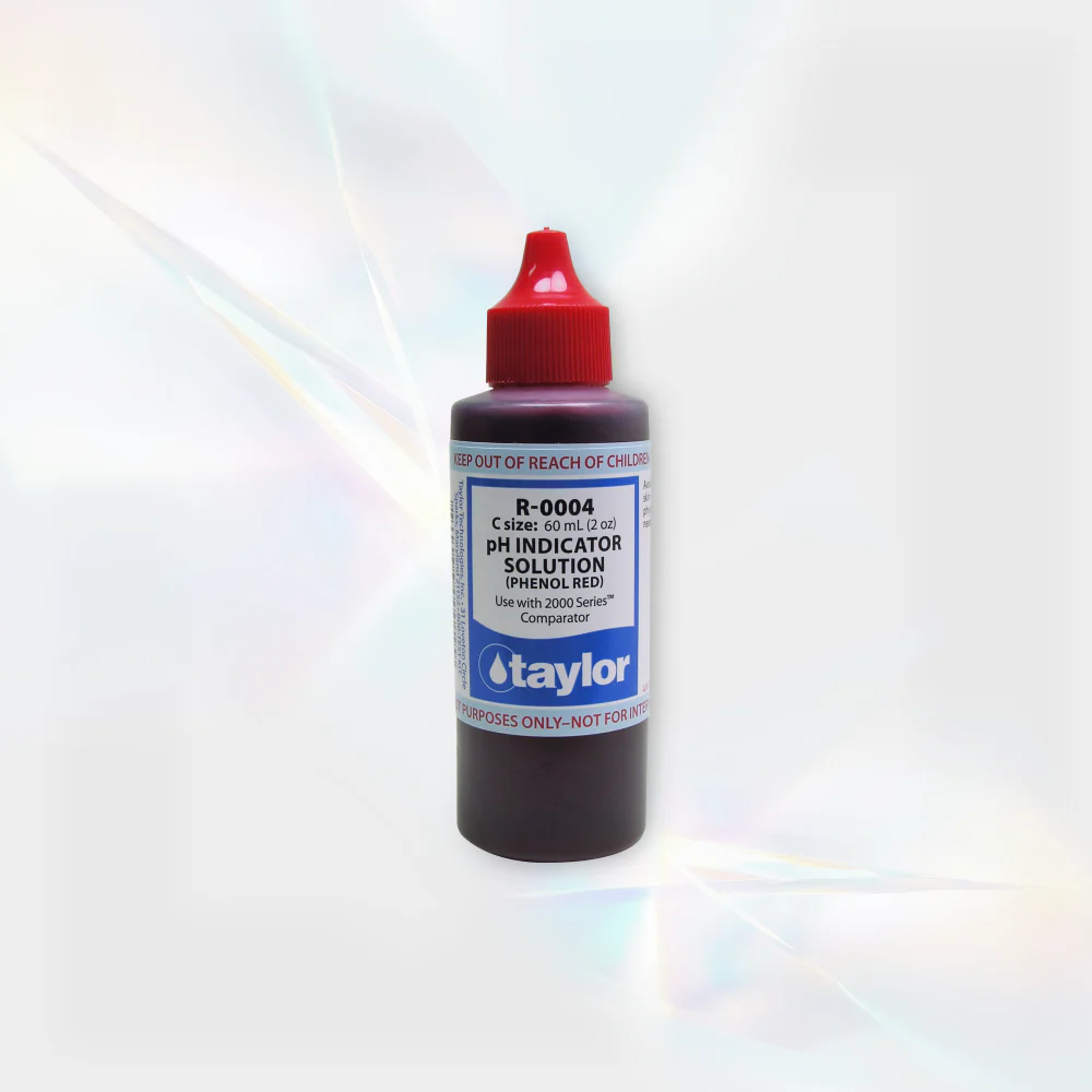 pH Indicator Solution (for 2000 Series), Phenol Red, 2 oz, Dropper Bottle,144-pack
