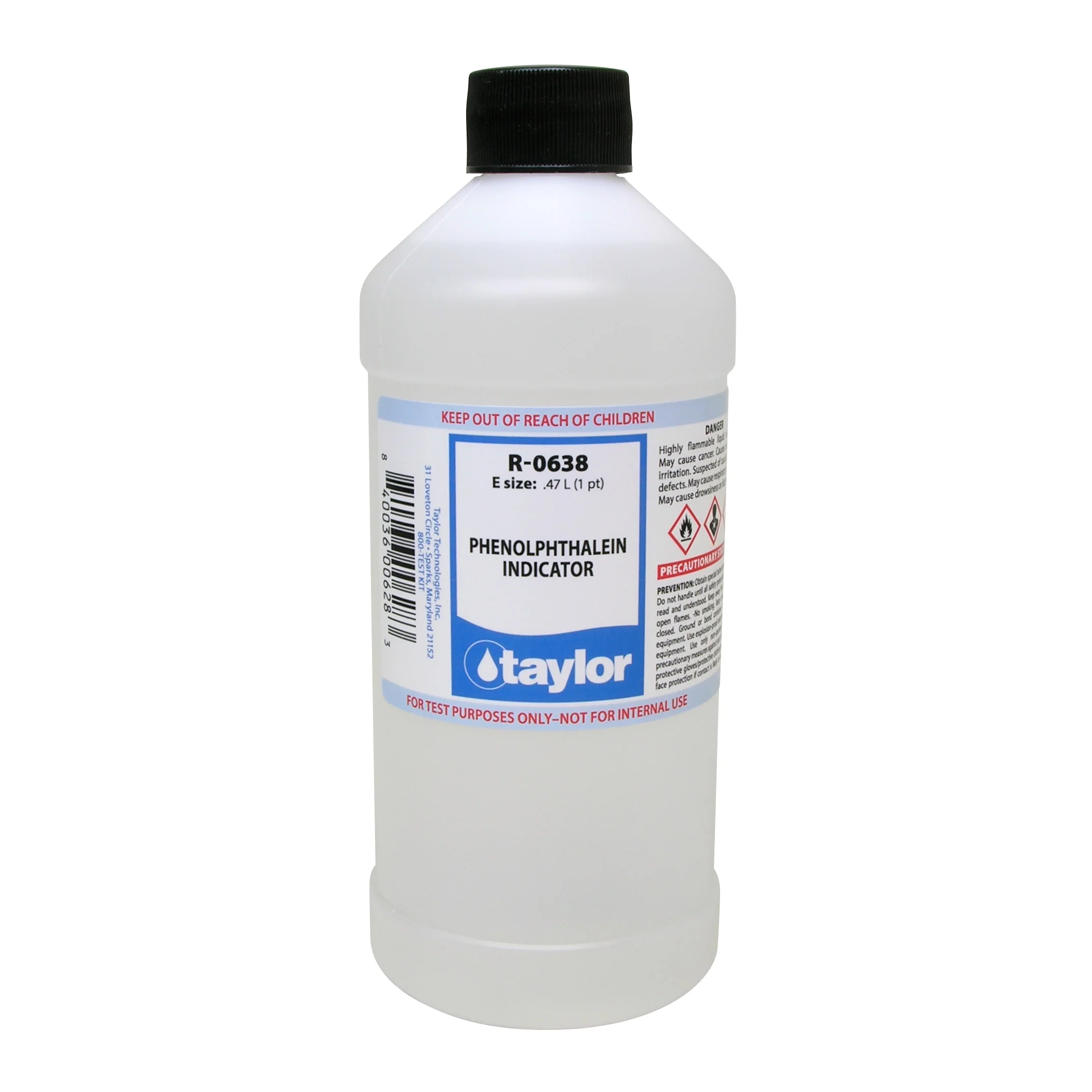 Phenolphthalein Indicator, 16 oz