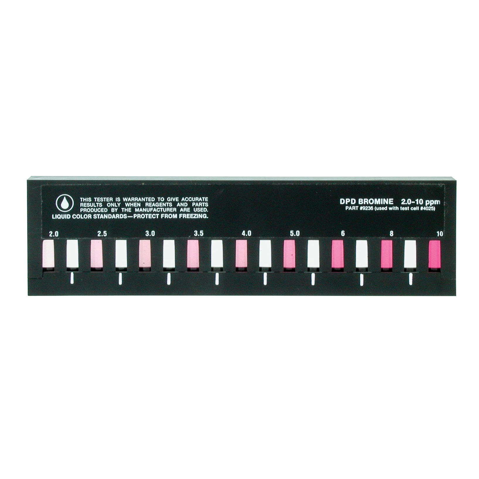 Slide Comparator, Bromine (total), DPD, 2.0-10 ppm