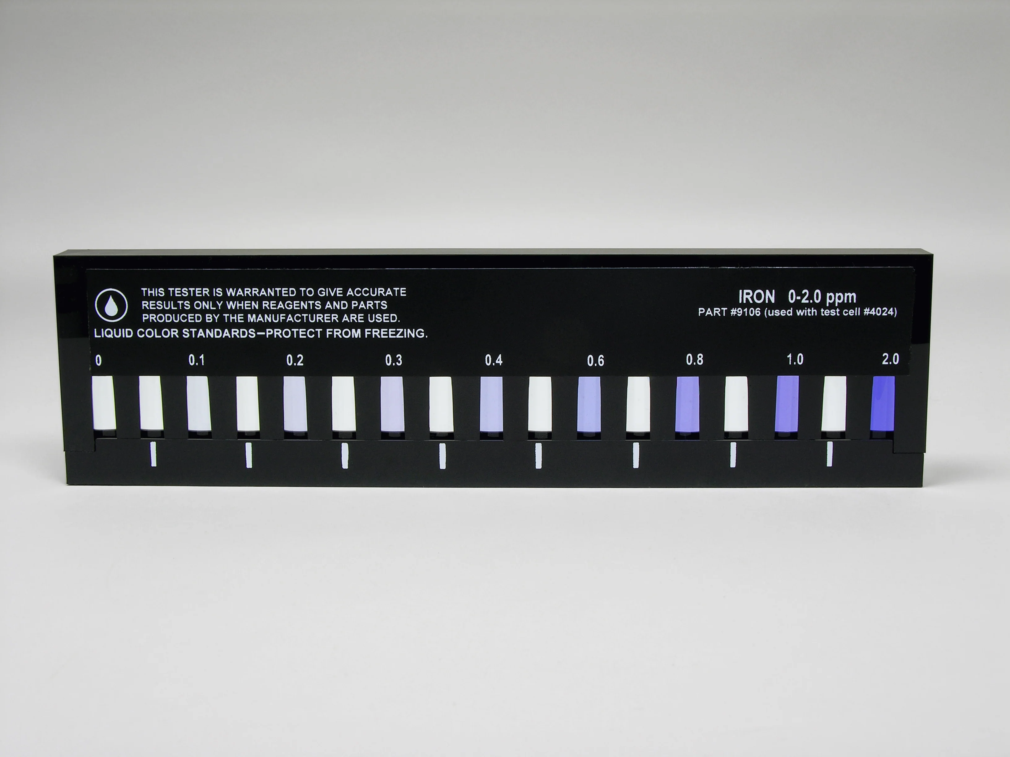 Slide Comparator, Iron, Tripyridyl-s-triazine, 0-2.0 ppm