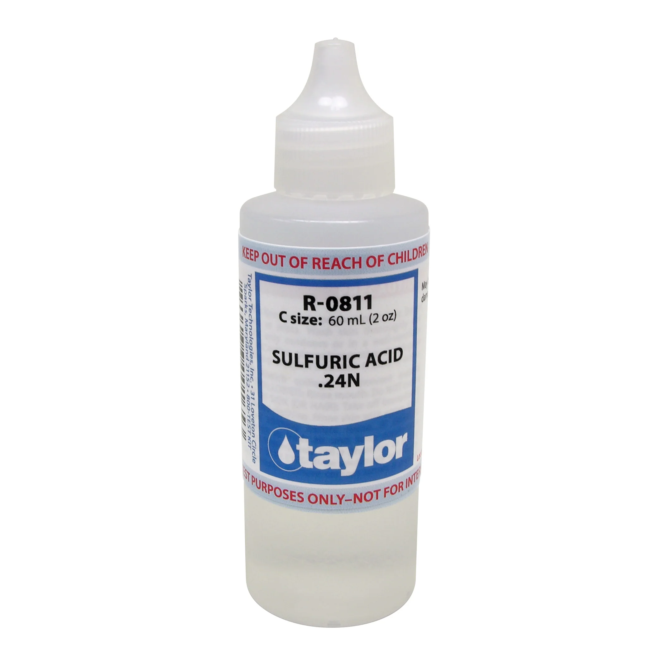 Sulfuric Acid .24N, 2 oz, Dropper Bottle