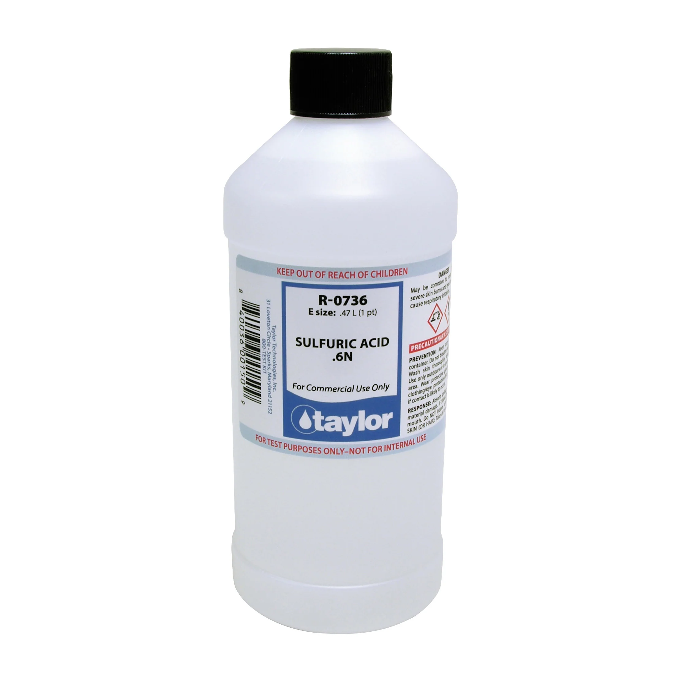 Sulfuric Acid .6N, 16 oz