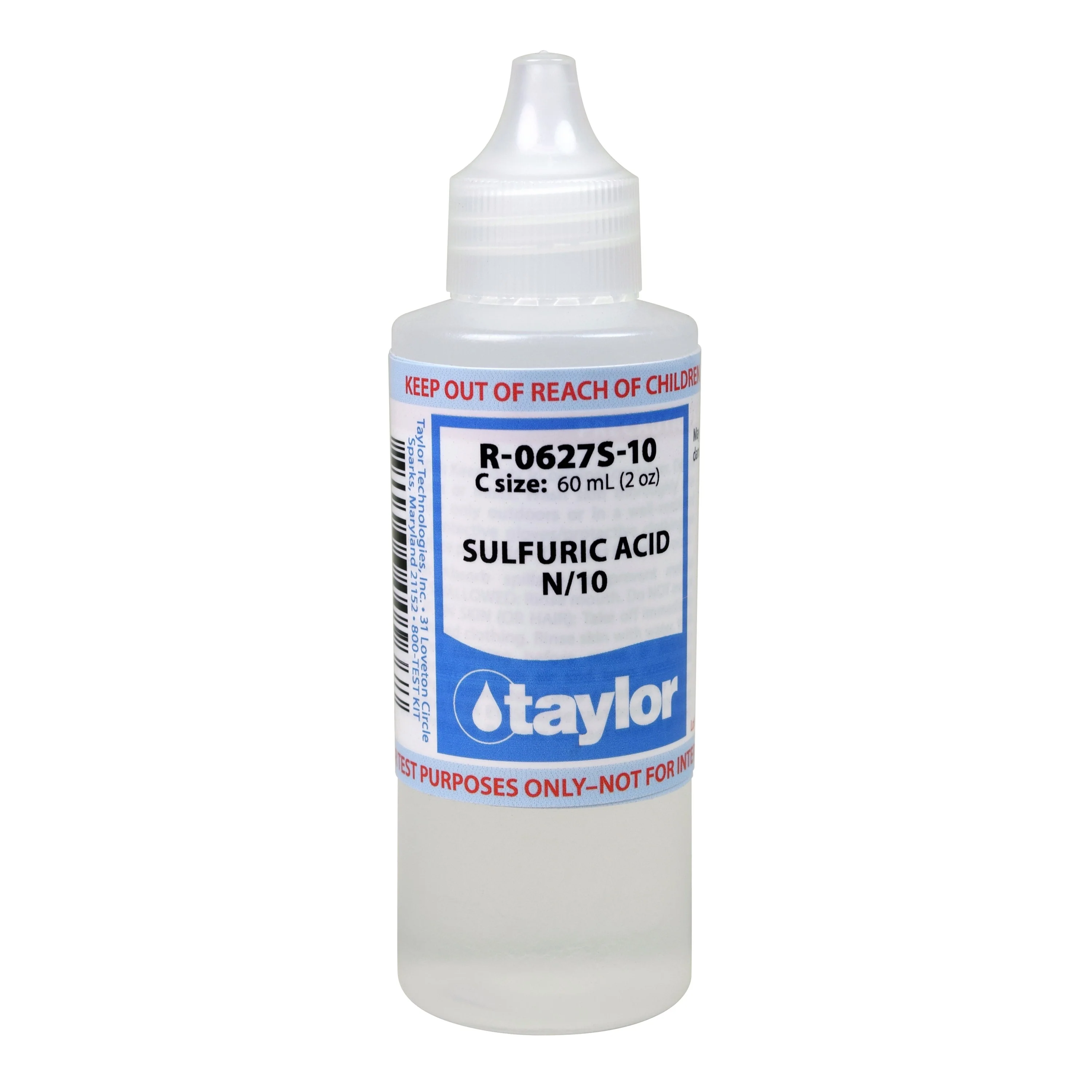 Sulfuric Acid N/10, 2 oz, Dropper Bottle