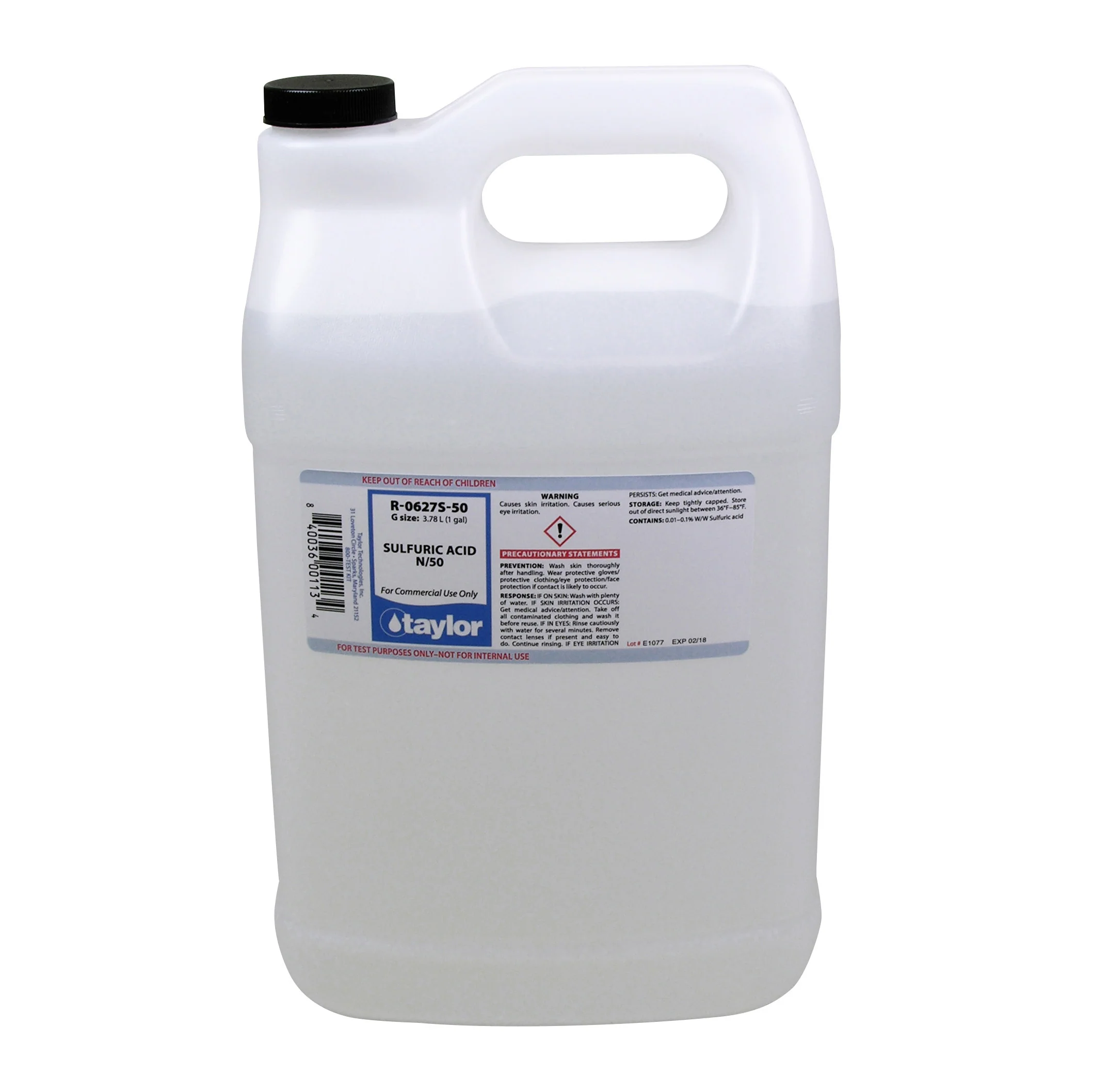 Sulfuric Acid N/50, gal