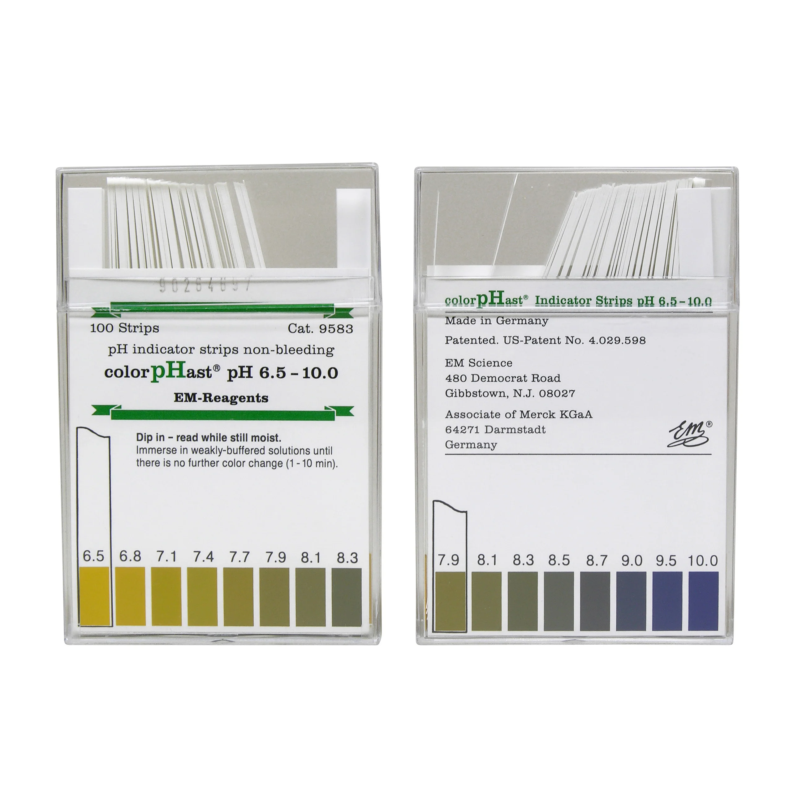 Test Paper, pH, 6.5-10.0, colorpHast®, 100 strips
