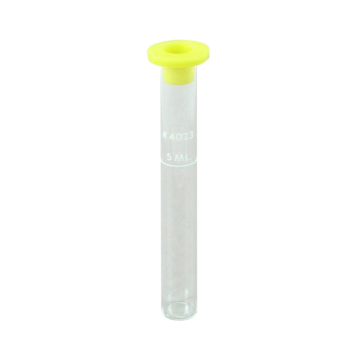 Test Tube, Calibrated (5 mL) w/ cap, glass