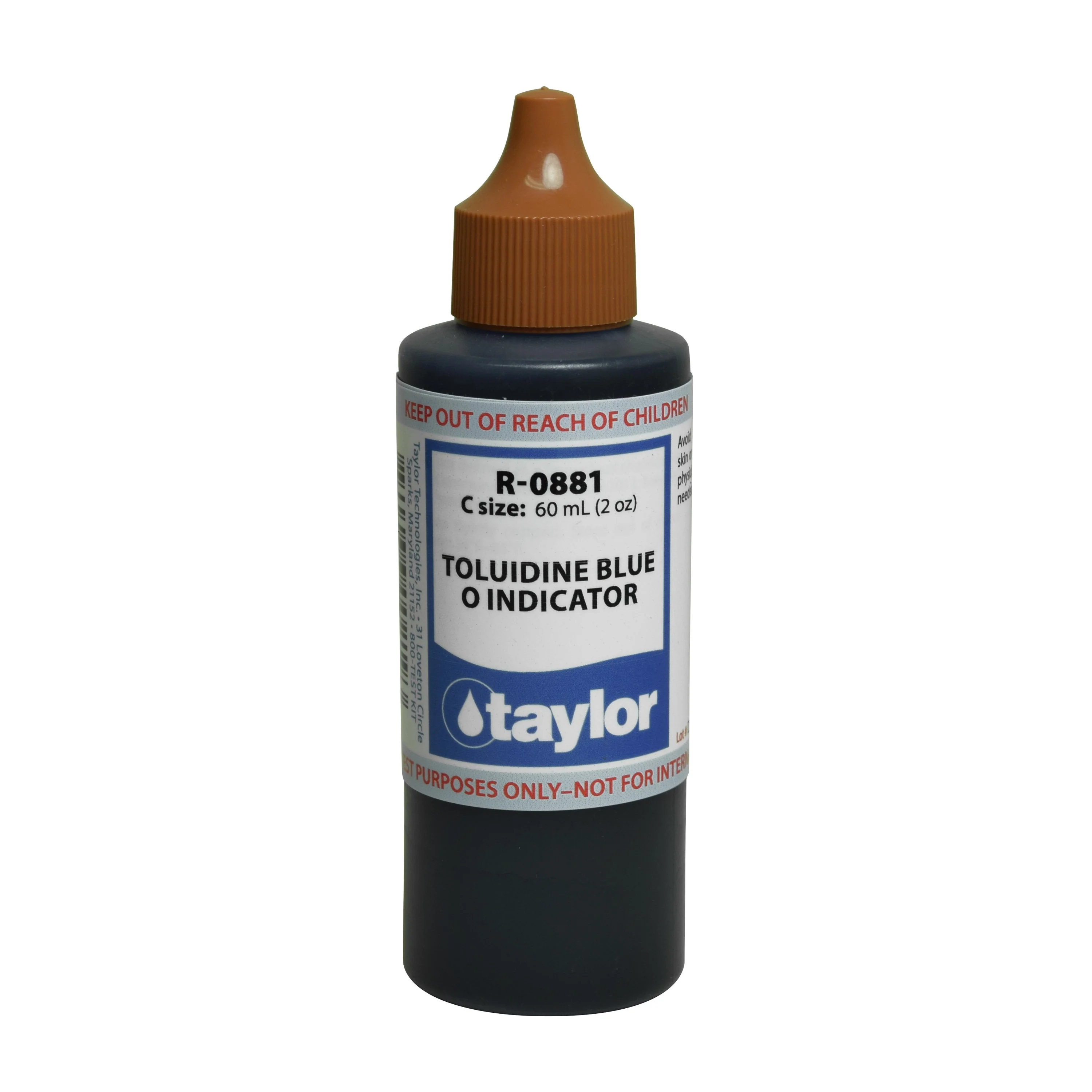 Toluidine Blue O Indicator, 2 oz, Dropper Bottle